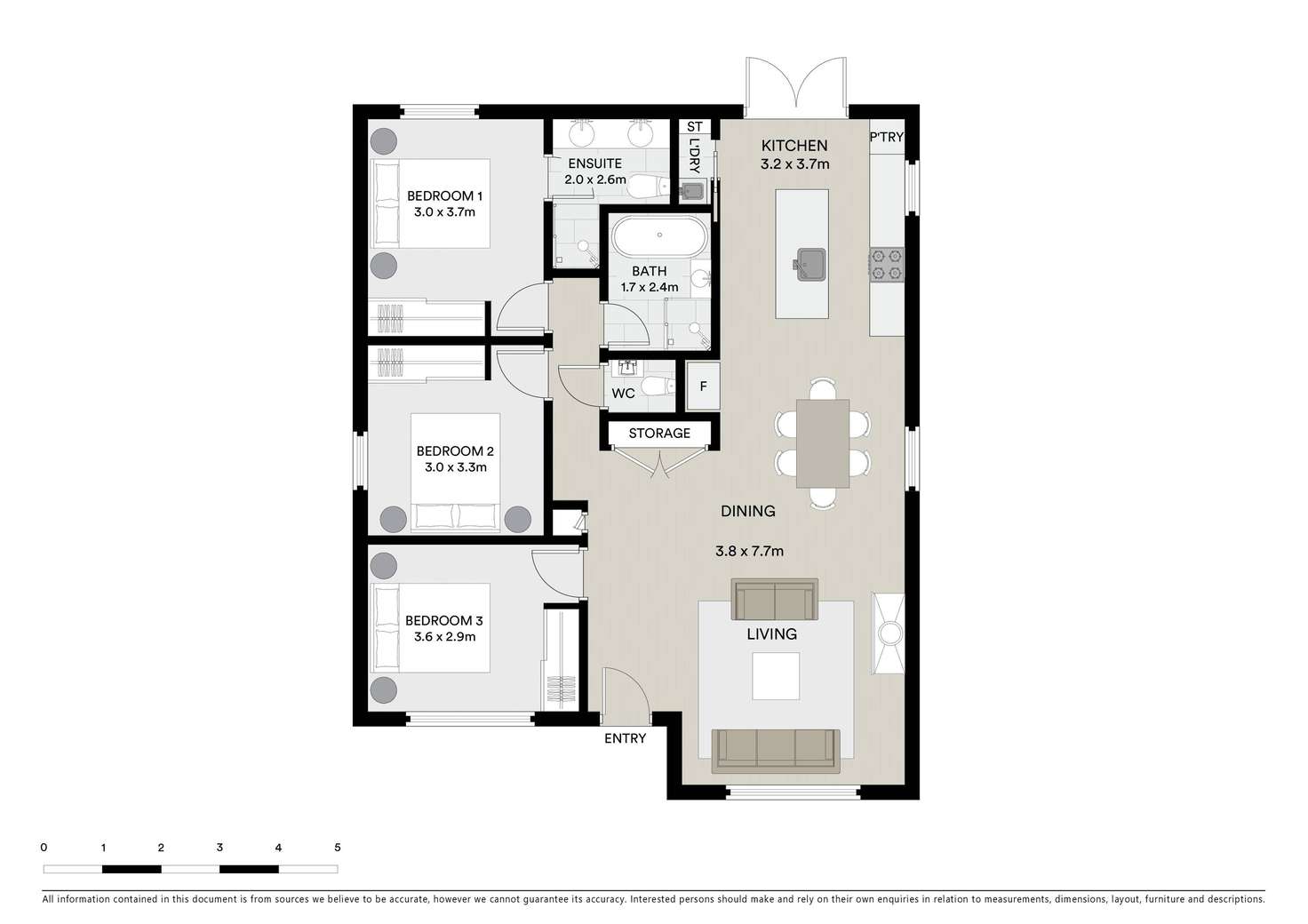 Floorplan of Homely house listing, 1/5 Laura Avenue, Belmont VIC 3216