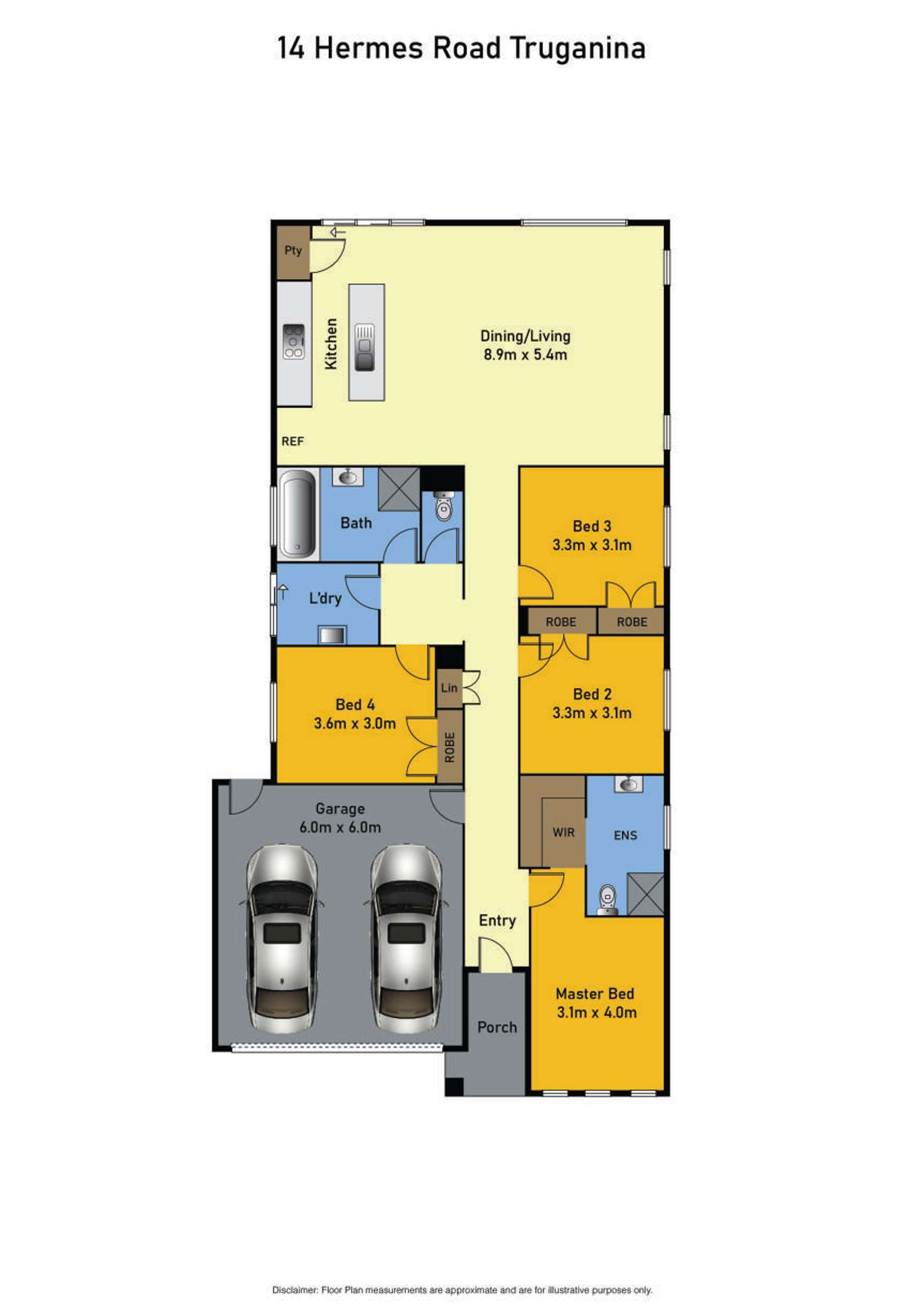 Floorplan of Homely house listing, 14 Hermes Road, Truganina VIC 3029