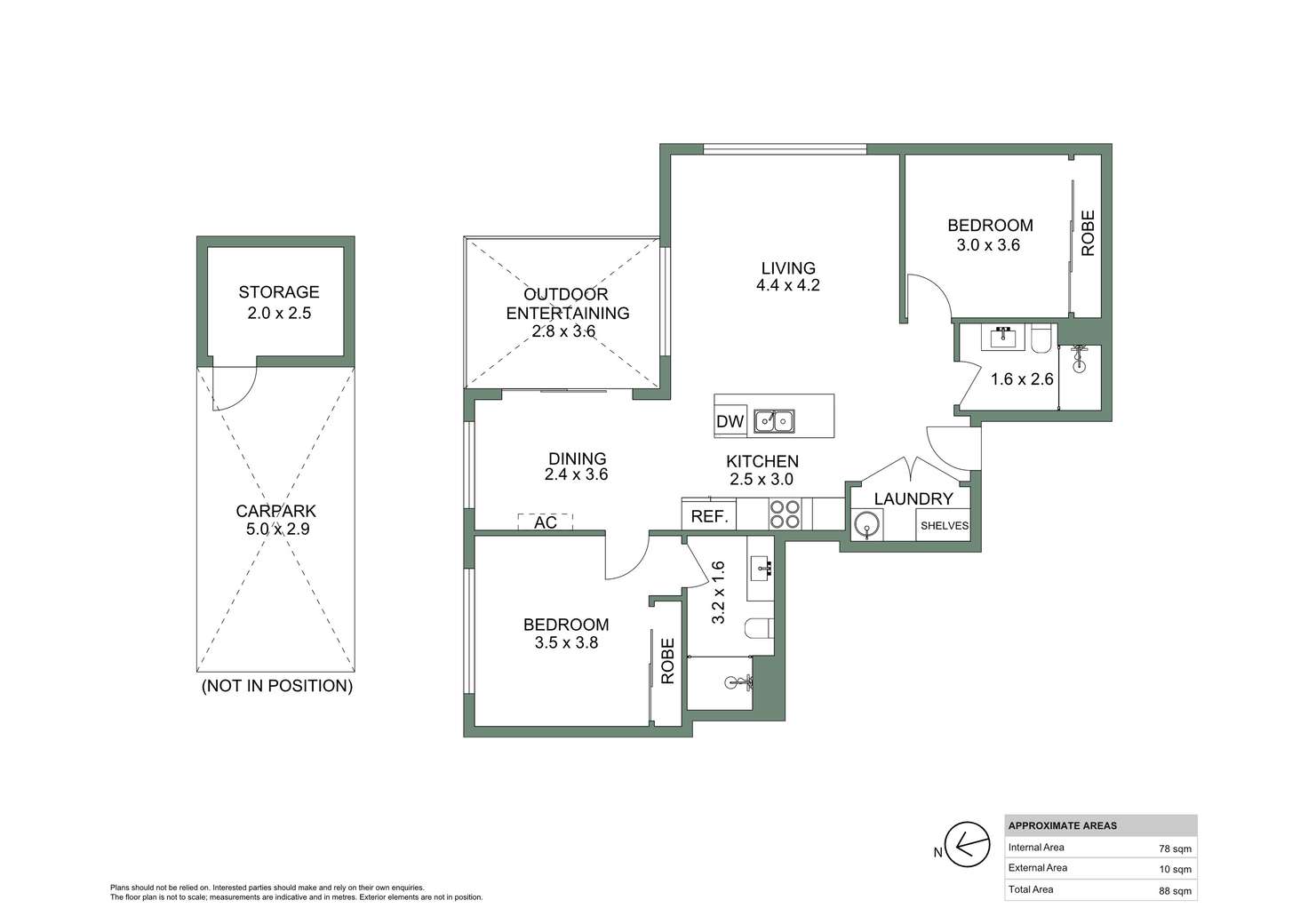 Floorplan of Homely apartment listing, 402/2 Charles Street, Charlestown NSW 2290