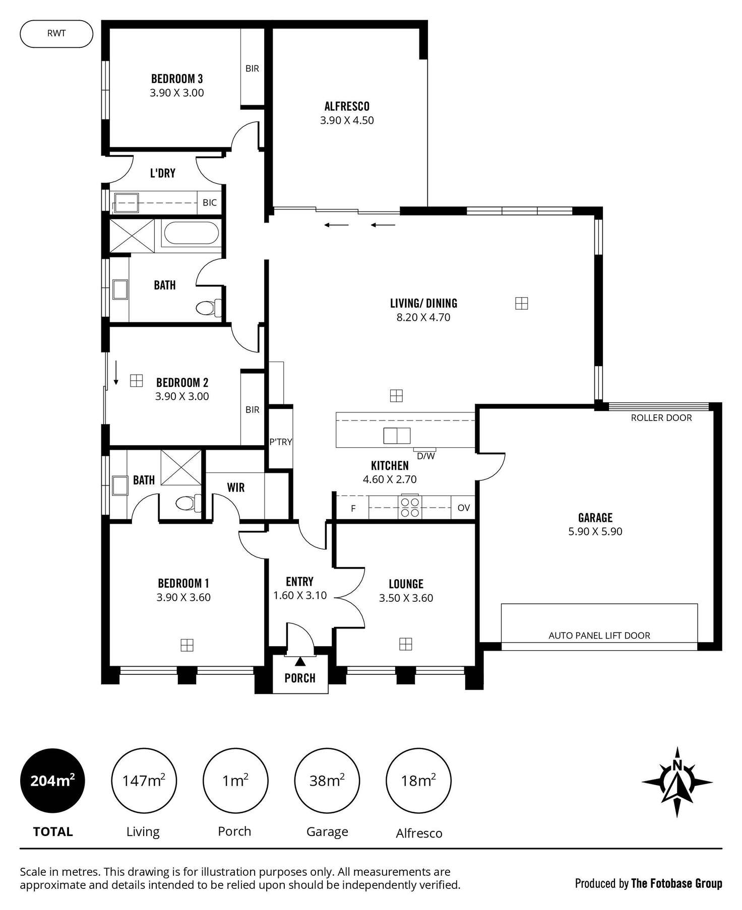 Floorplan of Homely house listing, 8 Baker Street, Somerton Park SA 5044