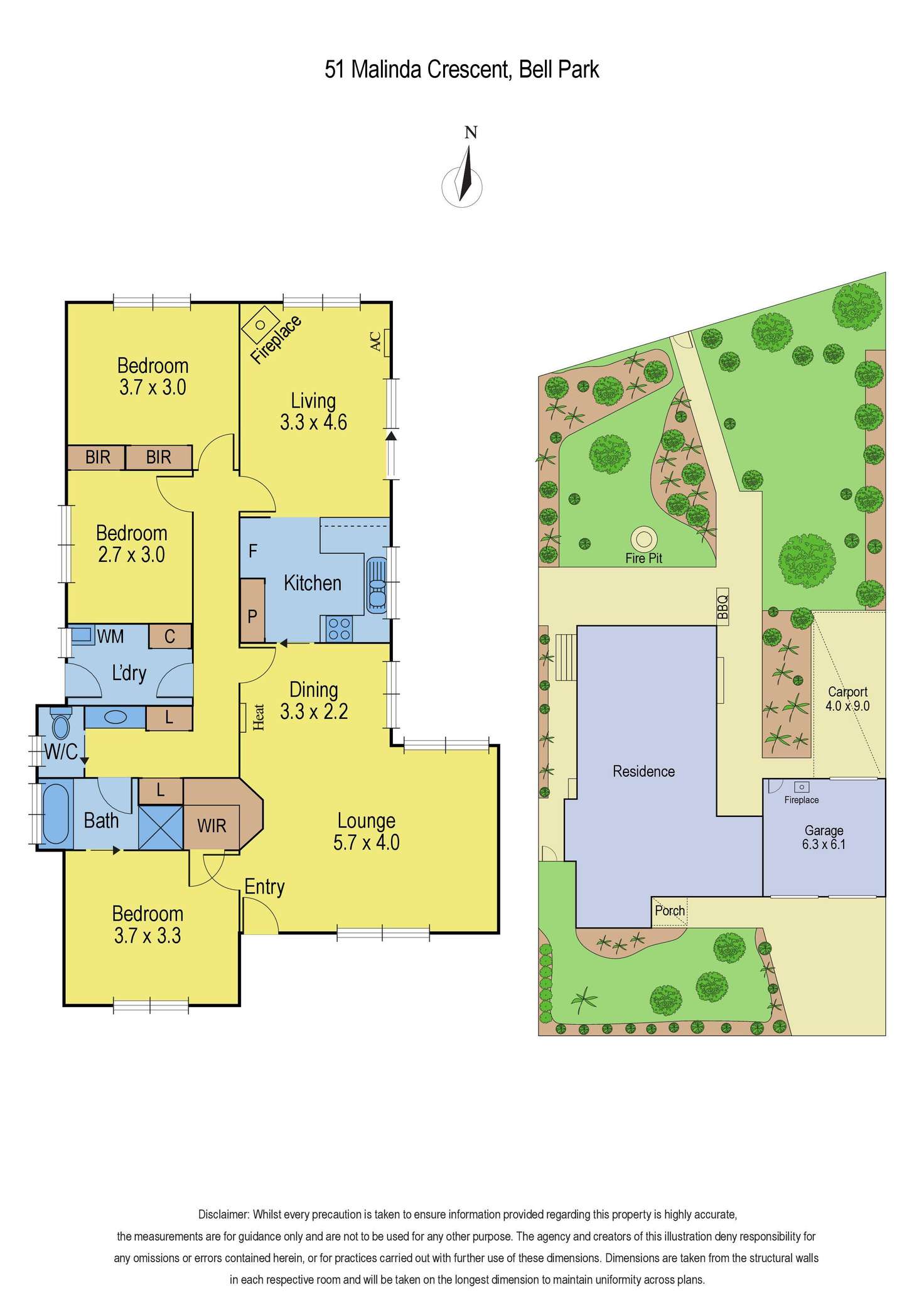 Floorplan of Homely house listing, 51 Malinda Crescent, Bell Park VIC 3215