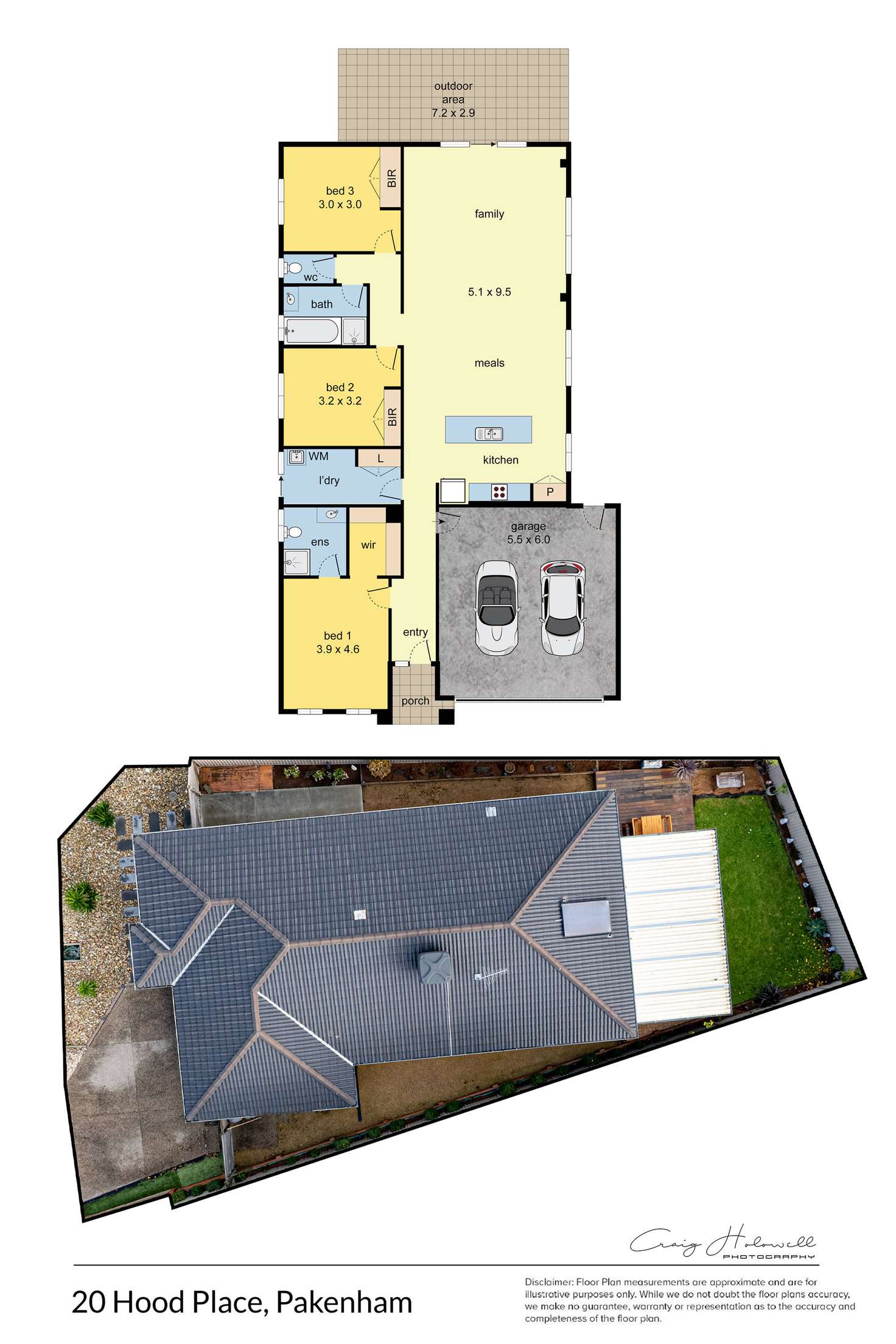 Floorplan of Homely house listing, 20 Hood Place, Pakenham VIC 3810
