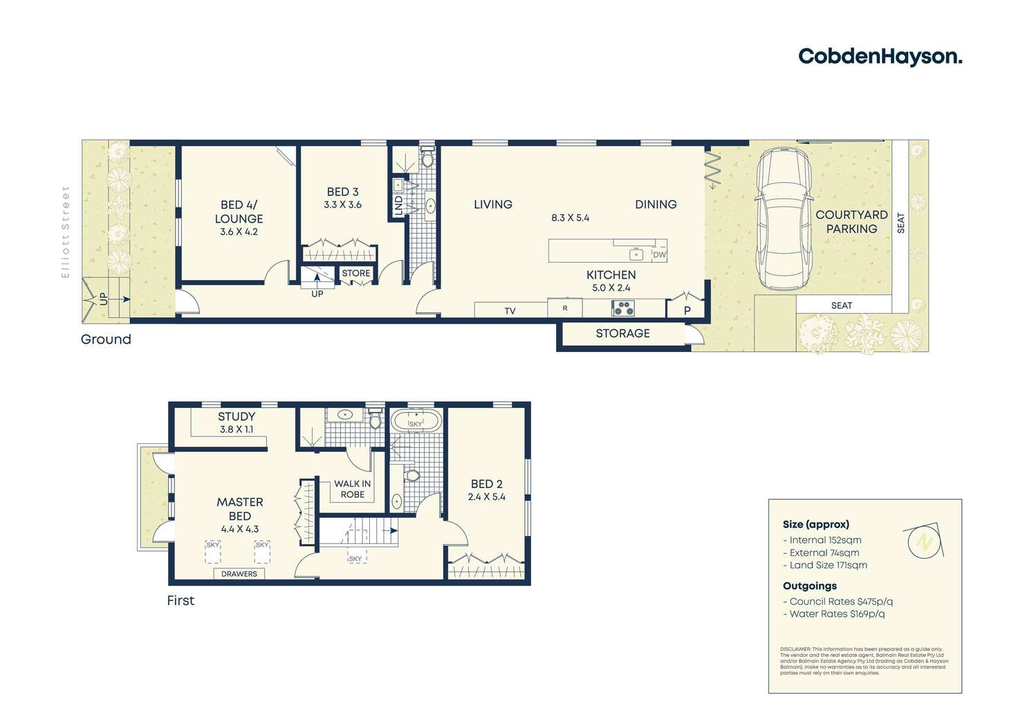 Floorplan of Homely house listing, 25 Elliott Street, Balmain NSW 2041