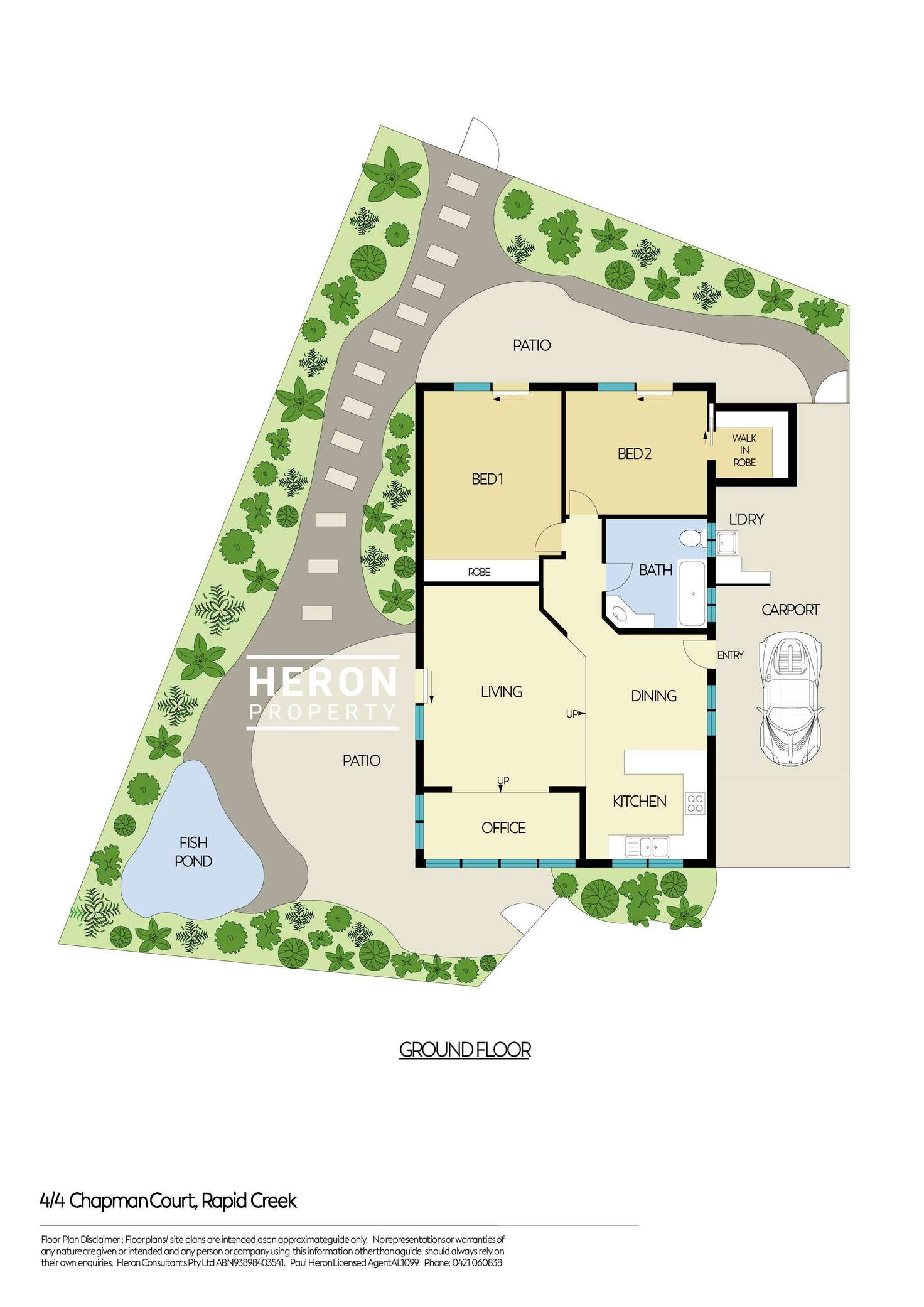 Floorplan of Homely unit listing, 4/4 Chapman Court, Rapid Creek NT 810