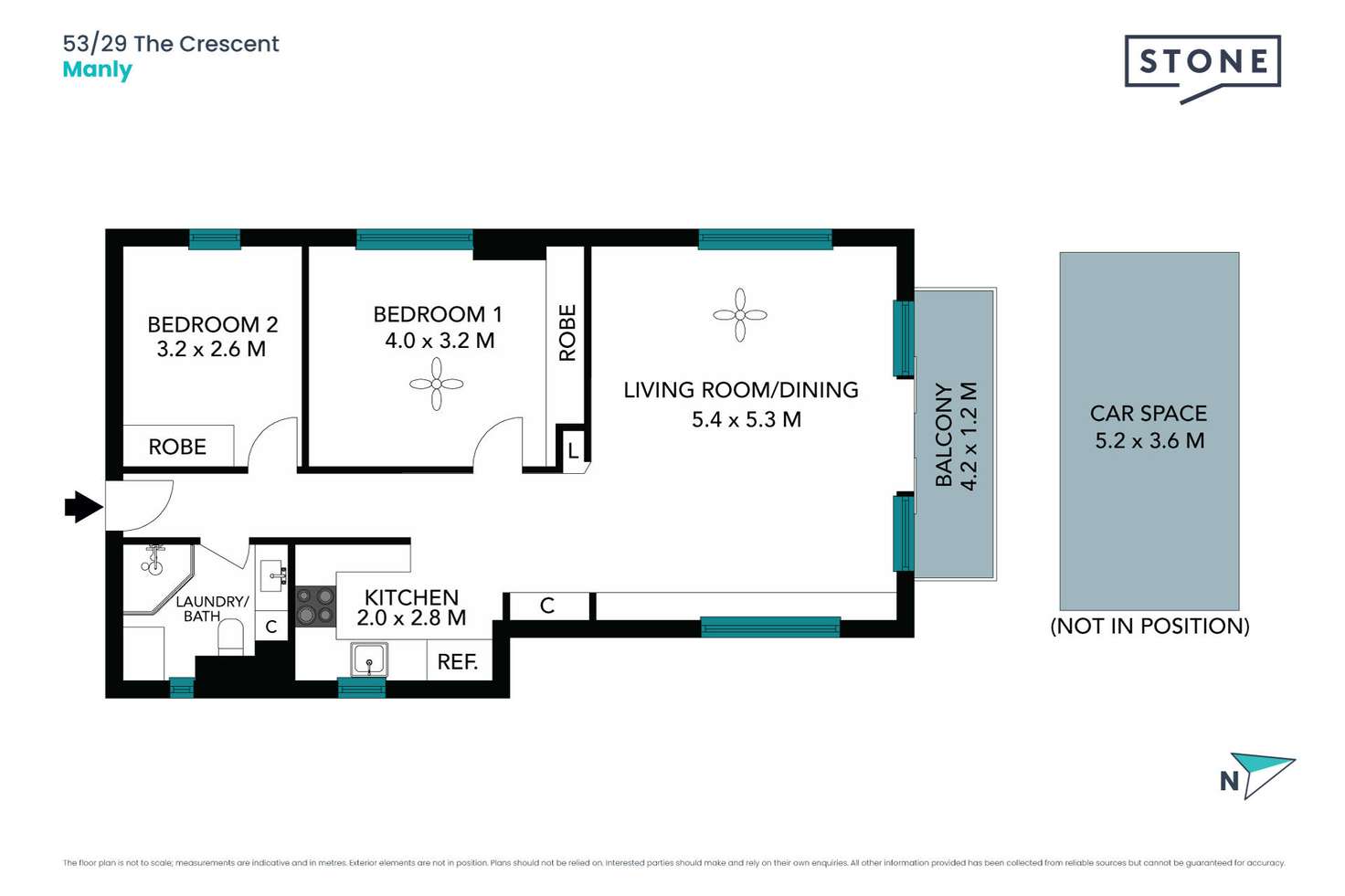 Floorplan of Homely apartment listing, 53/29 The Crescent, Manly NSW 2095