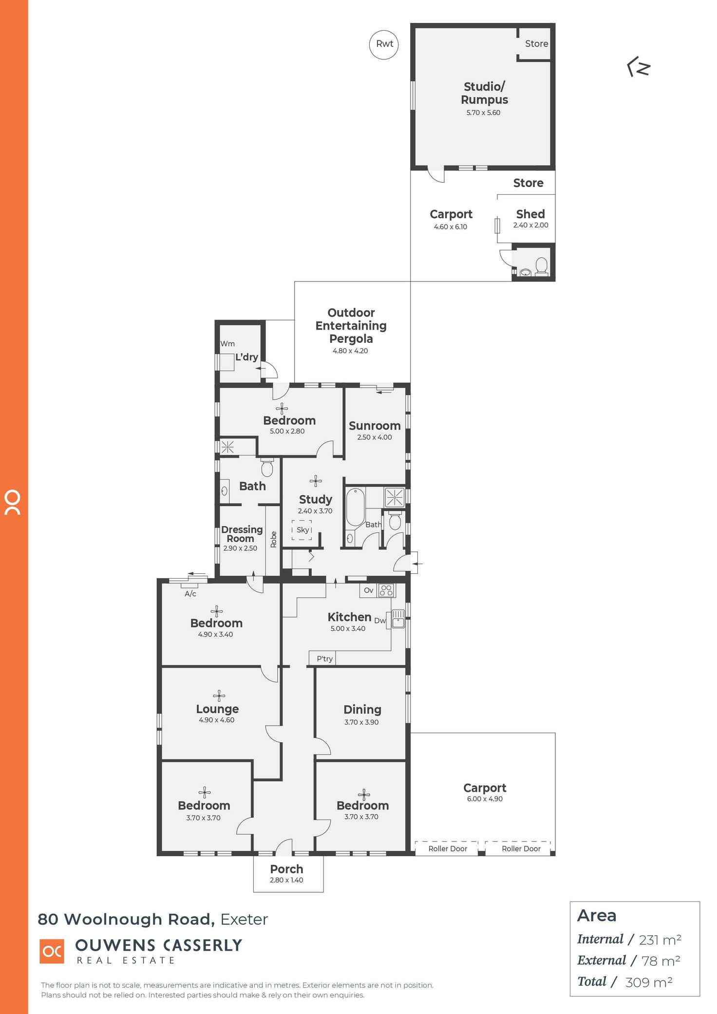 Floorplan of Homely house listing, 80 Woolnough Road, Exeter SA 5019