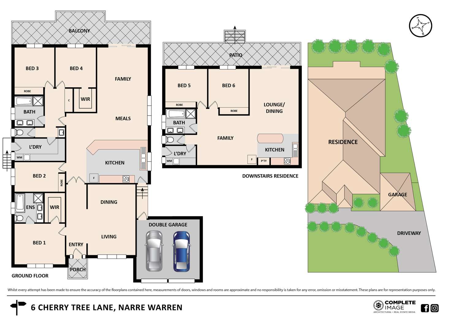 Floorplan of Homely house listing, 6 Cherry Tree Lane, Narre Warren VIC 3805