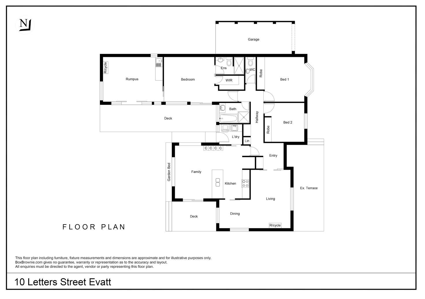 Floorplan of Homely house listing, 10 Letters Street, Evatt ACT 2617