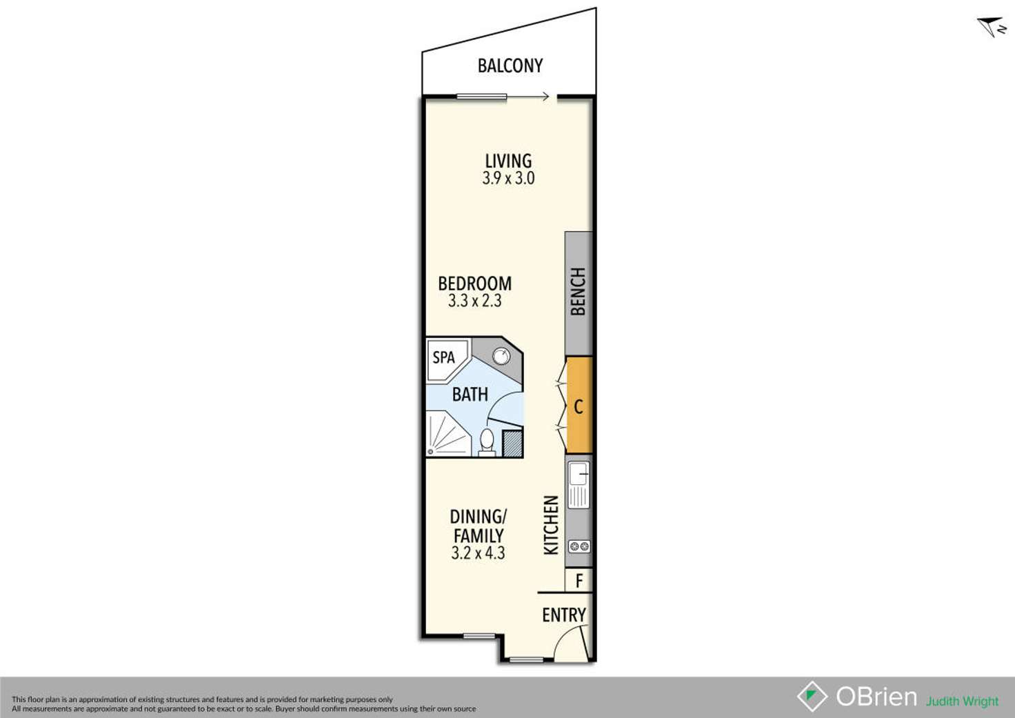 Floorplan of Homely apartment listing, 115/1 The Esplanade, Cowes VIC 3922