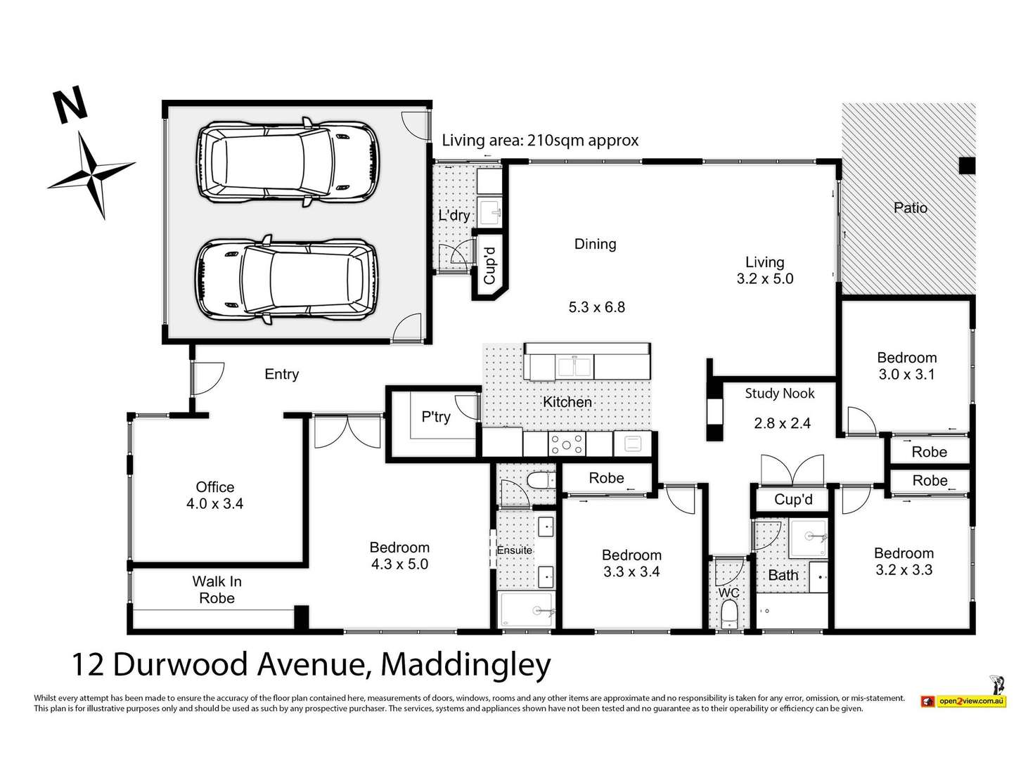Floorplan of Homely house listing, 12 Durward Avenue, Maddingley VIC 3340