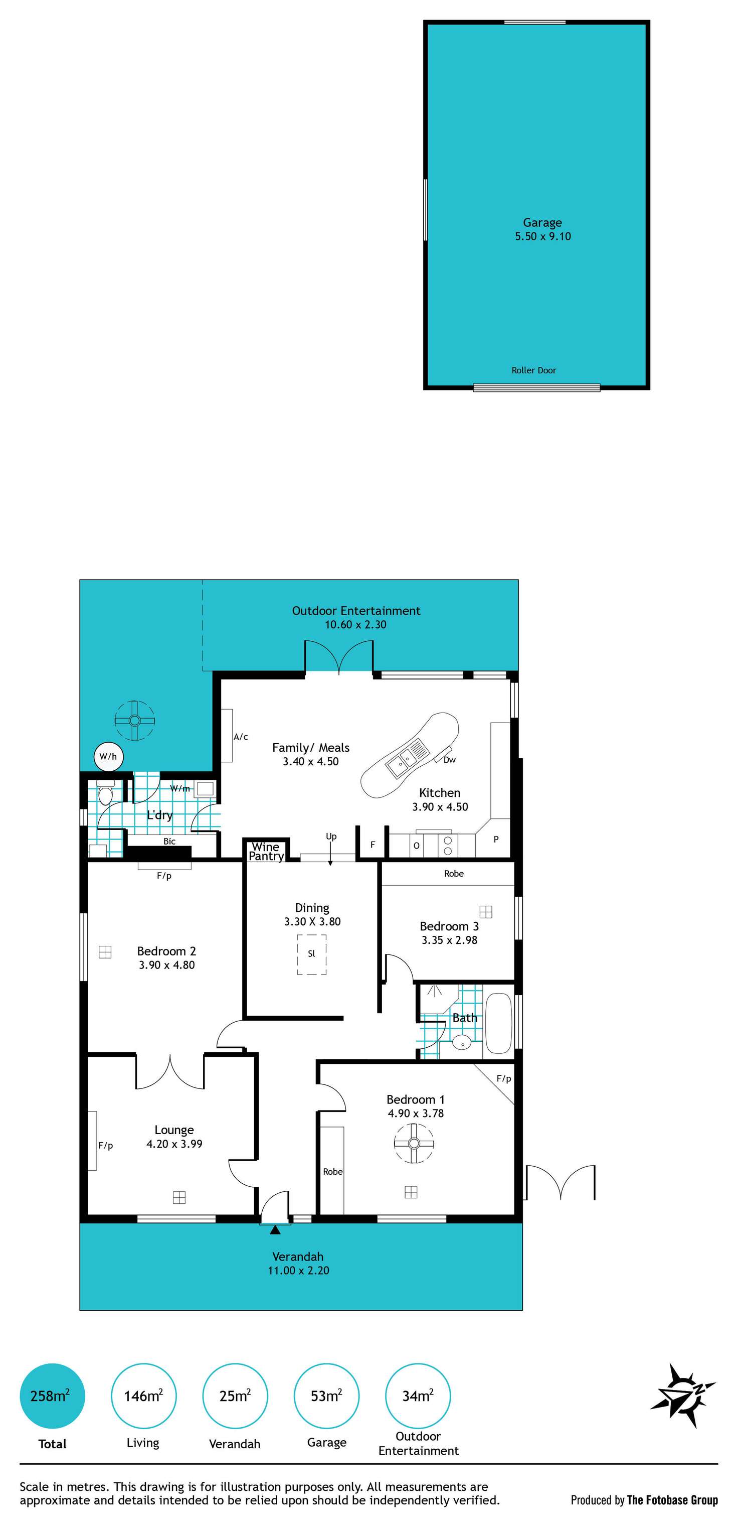Floorplan of Homely house listing, 16 Halmon Avenue, Everard Park SA 5035