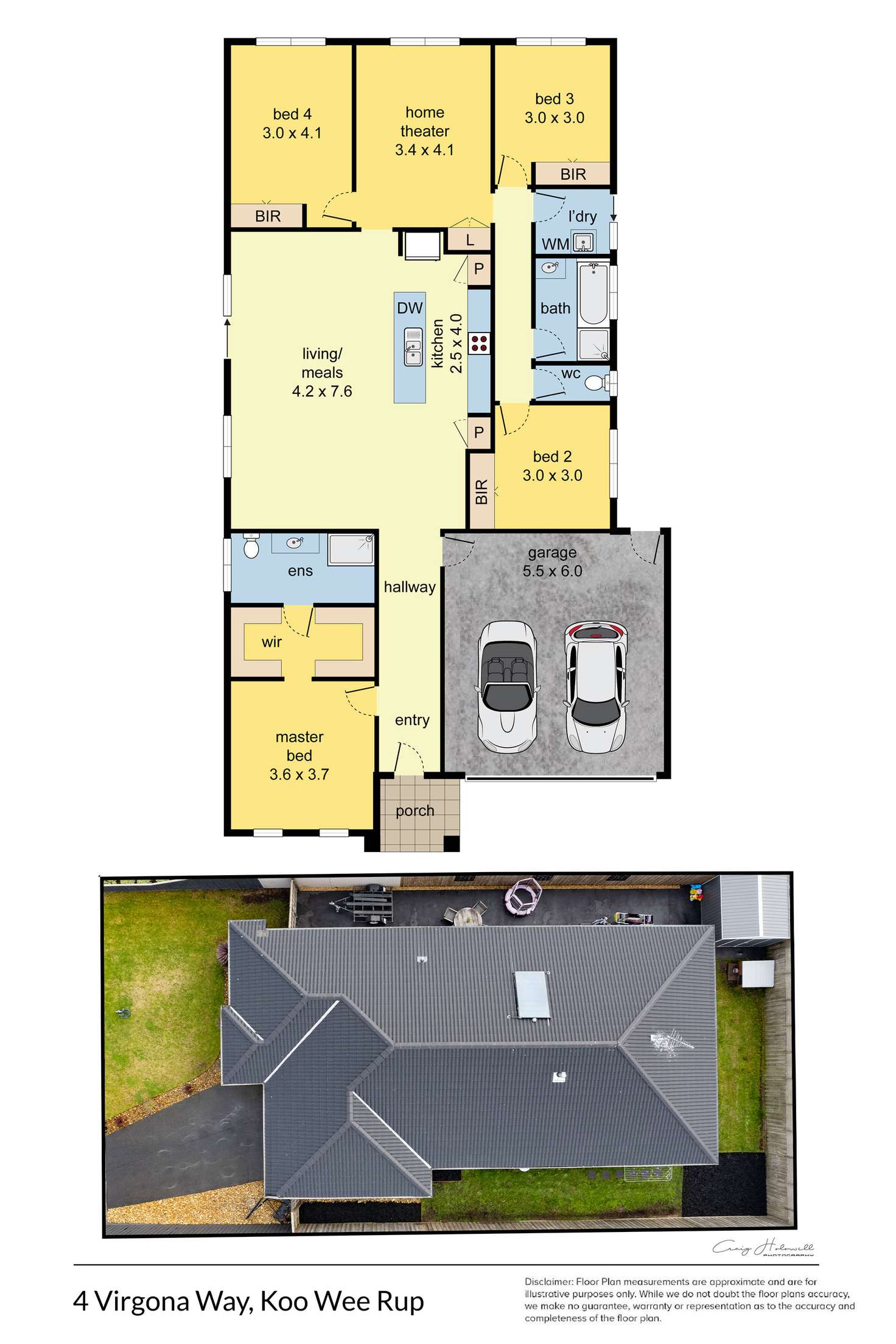 Floorplan of Homely house listing, 4 Virgona Way, Koo Wee Rup VIC 3981