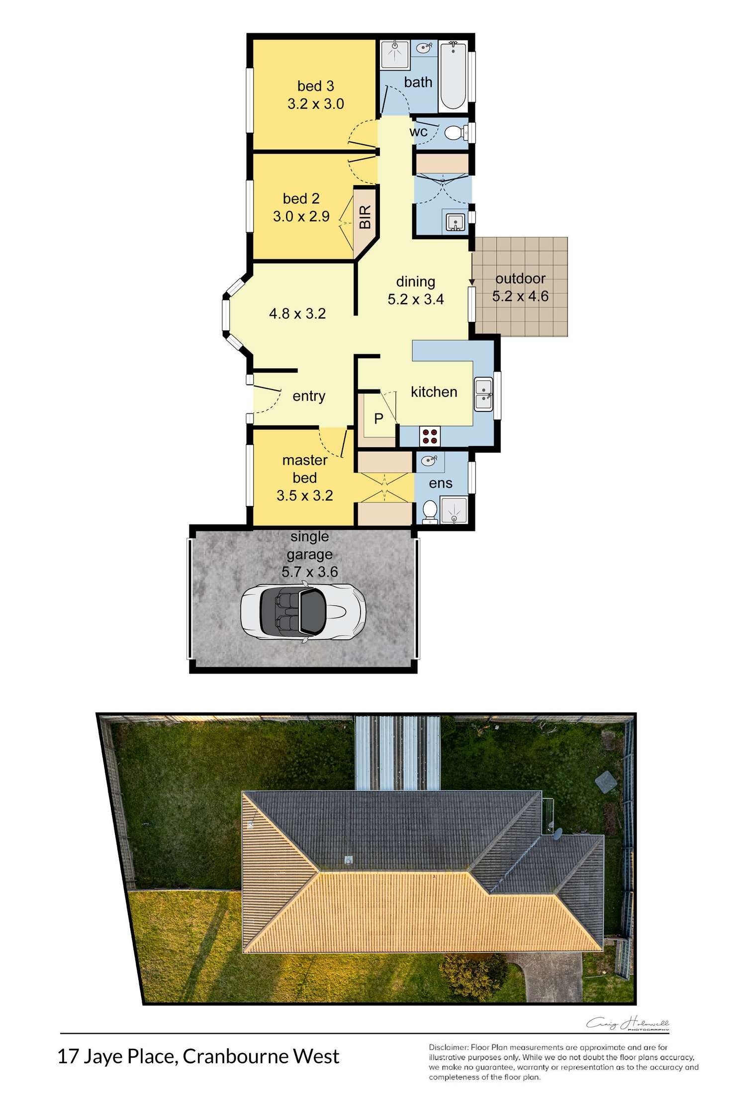 Floorplan of Homely house listing, 17 Jaye Place, Cranbourne West VIC 3977