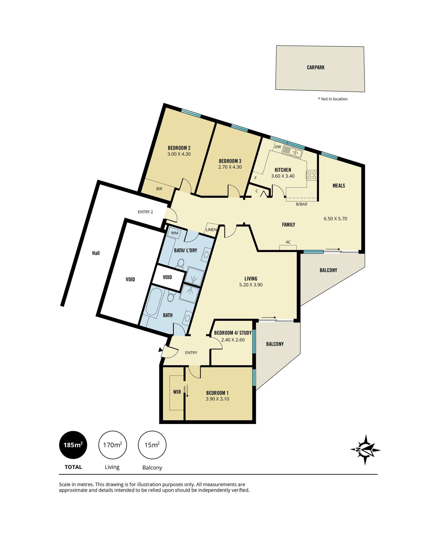 Floorplan of Homely apartment listing, 94/13 South Esplanade, Glenelg SA 5045