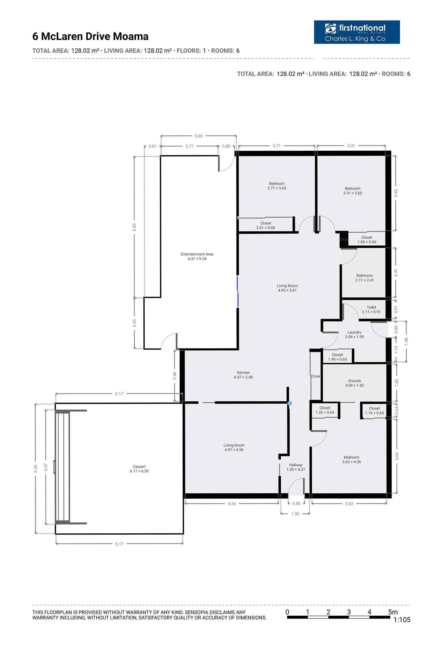 Floorplan of Homely house listing, 6 McLaren Drive, Moama NSW 2731