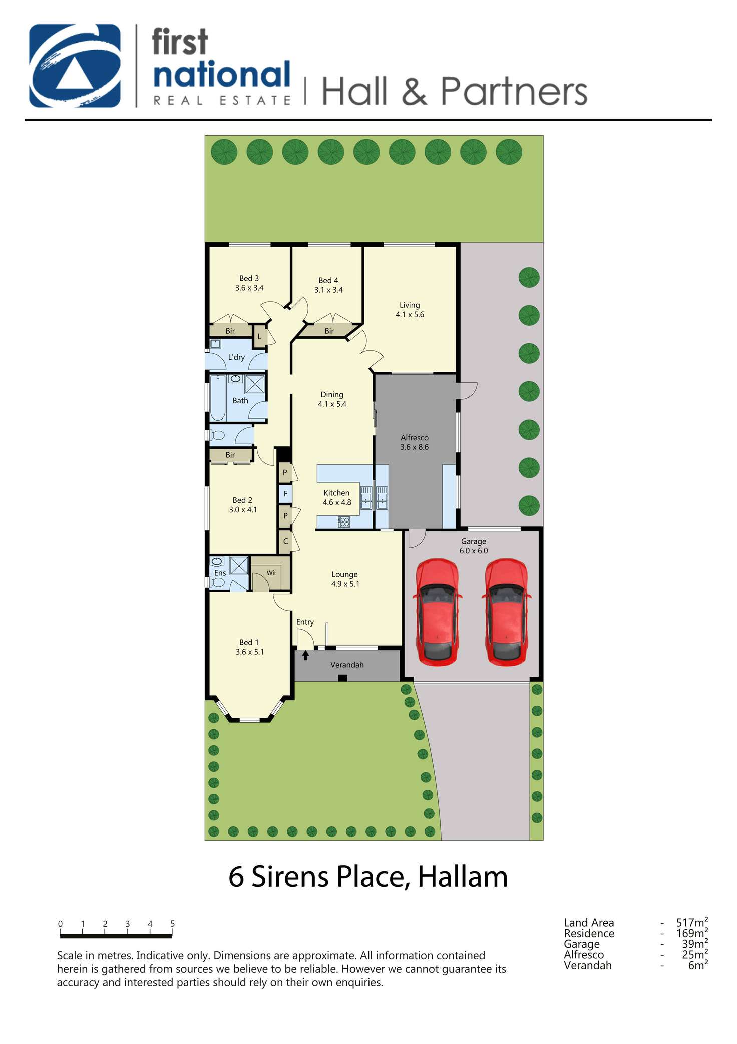 Floorplan of Homely house listing, 6 Sirens Place, Hallam VIC 3803