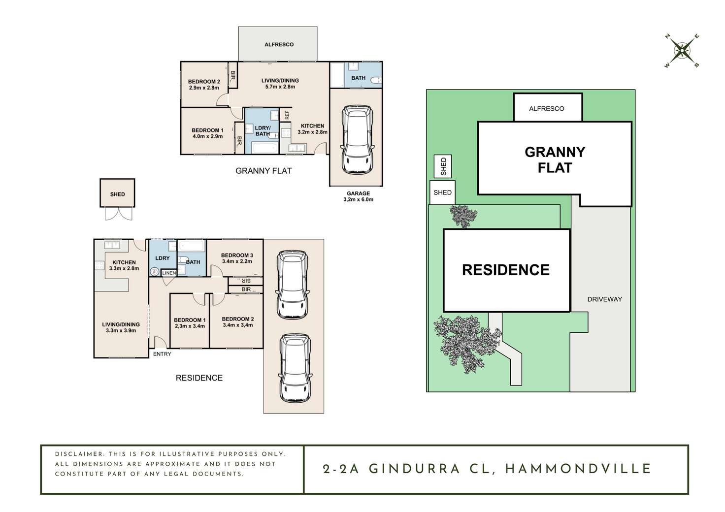 Floorplan of Homely house listing, 2 Gindurra Close, Hammondville NSW 2170