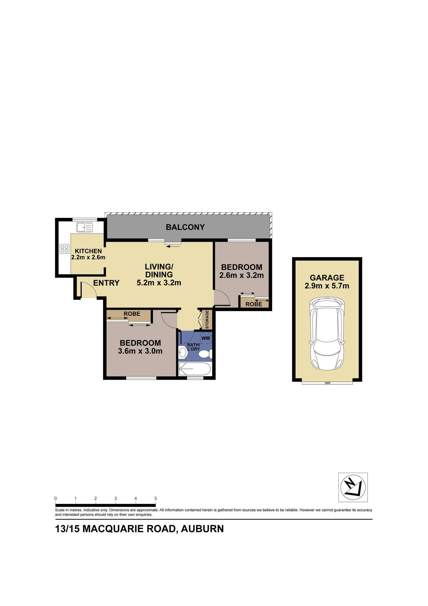 Floorplan of Homely unit listing, 13/15 Macquarie Road, Auburn NSW 2144