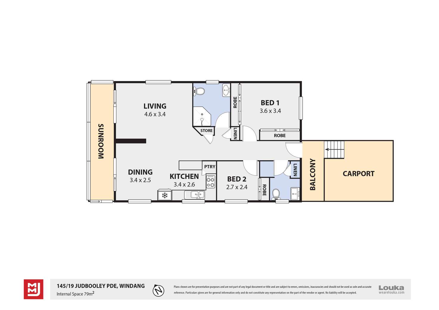 Floorplan of Homely villa listing, 145/19 Judbooley Parade, Windang NSW 2528