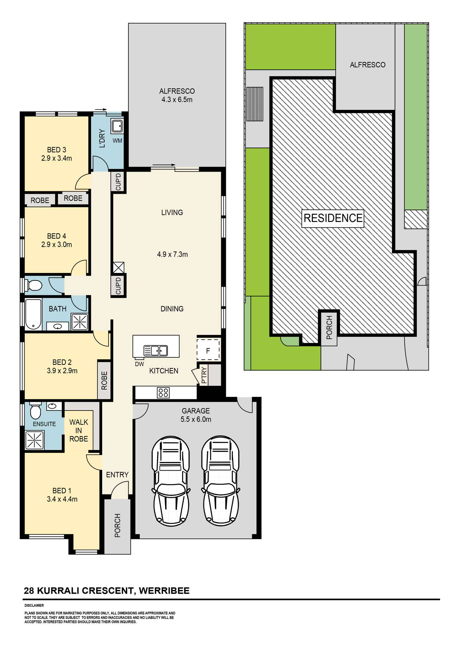 Floorplan of Homely house listing, 28 Kurrali Crescent, Werribee VIC 3030