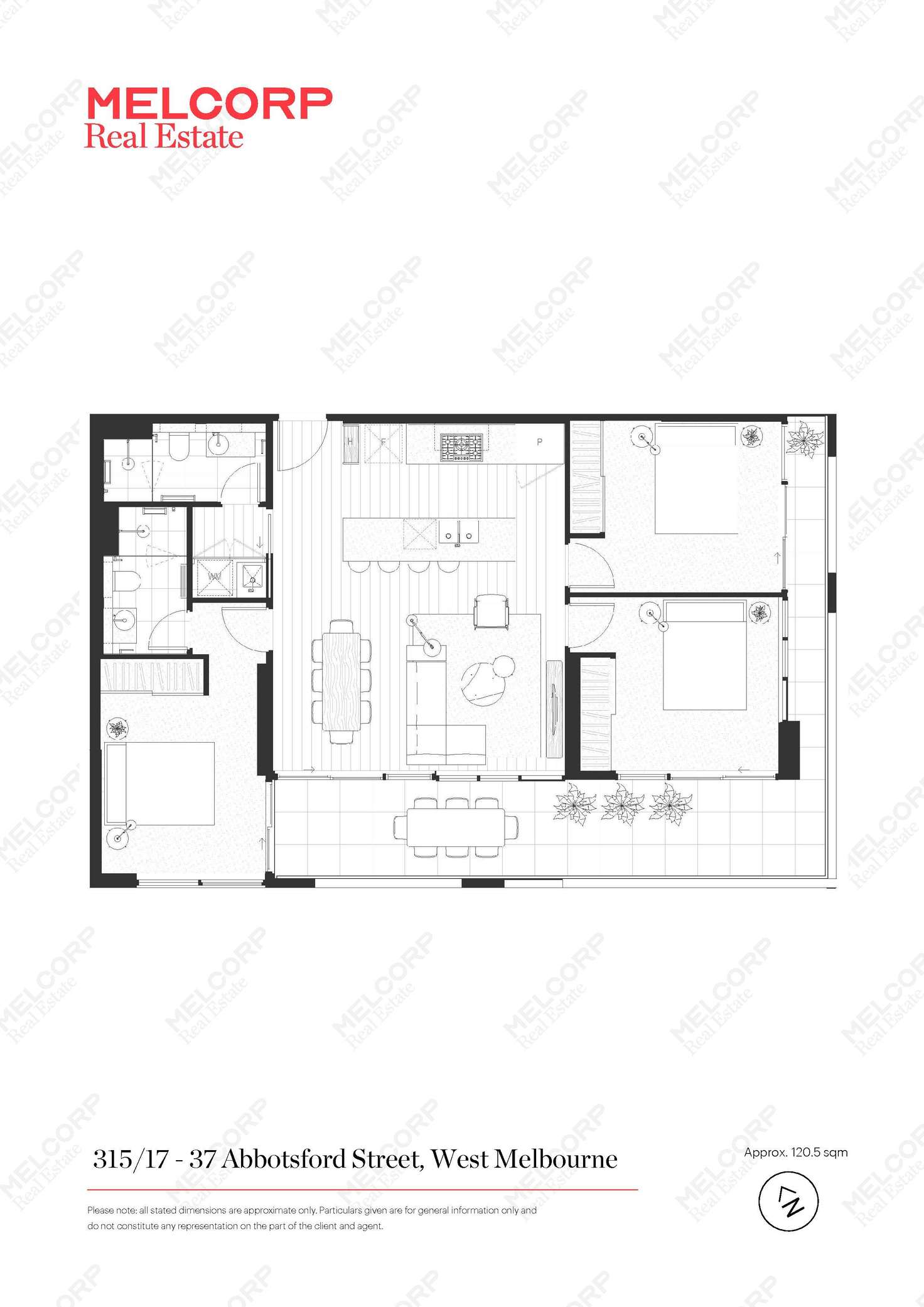 Floorplan of Homely apartment listing, 315/288 Adderley Street, West Melbourne VIC 3003