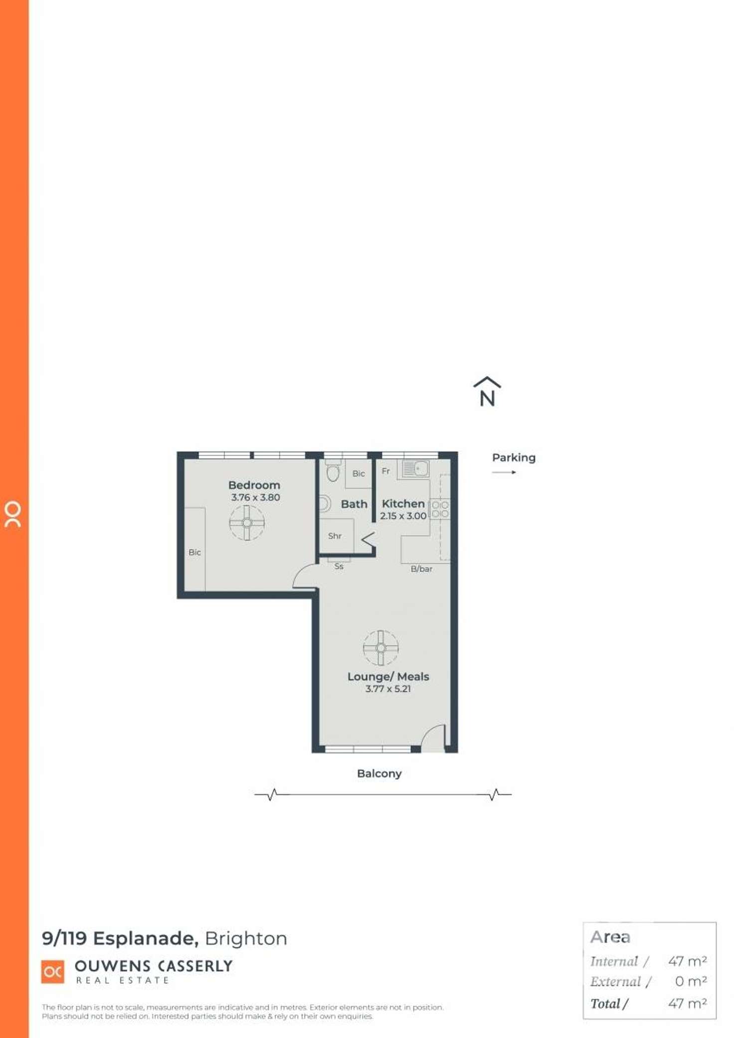 Floorplan of Homely unit listing, 9/119 Esplanade, Brighton SA 5048
