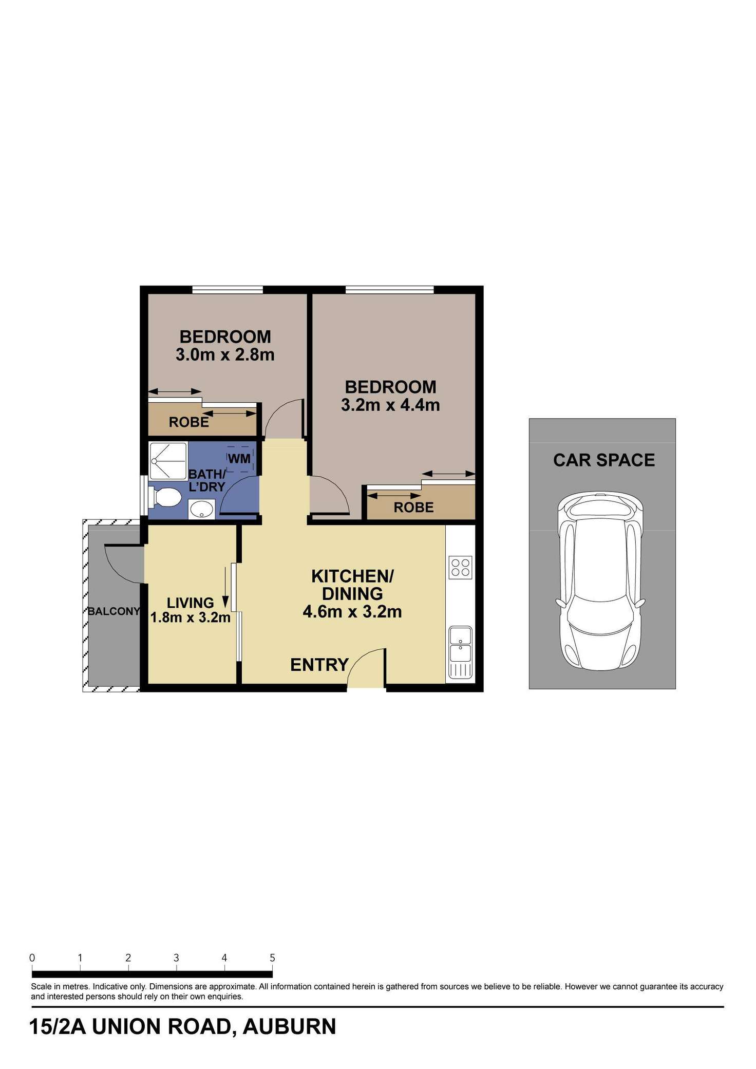 Floorplan of Homely unit listing, 15/2A Union Road, Auburn NSW 2144