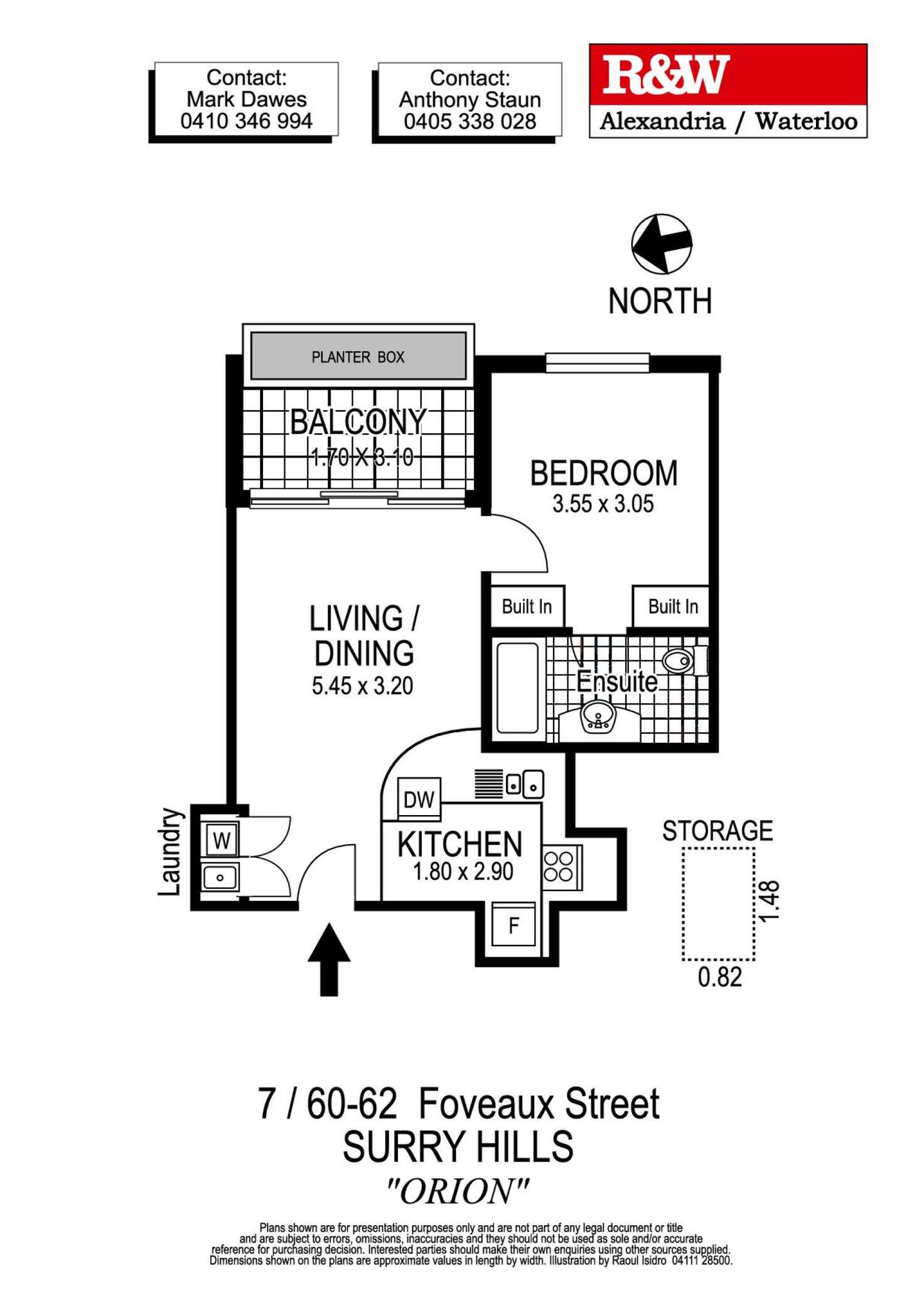 Floorplan of Homely apartment listing, 7/60-62 Foveaux Street, Surry Hills NSW 2010