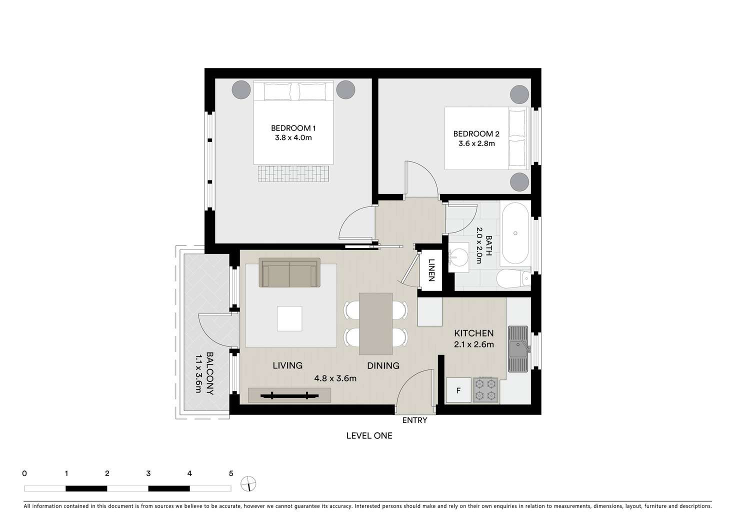 Floorplan of Homely unit listing, 8/40 Banks Street, Monterey NSW 2217
