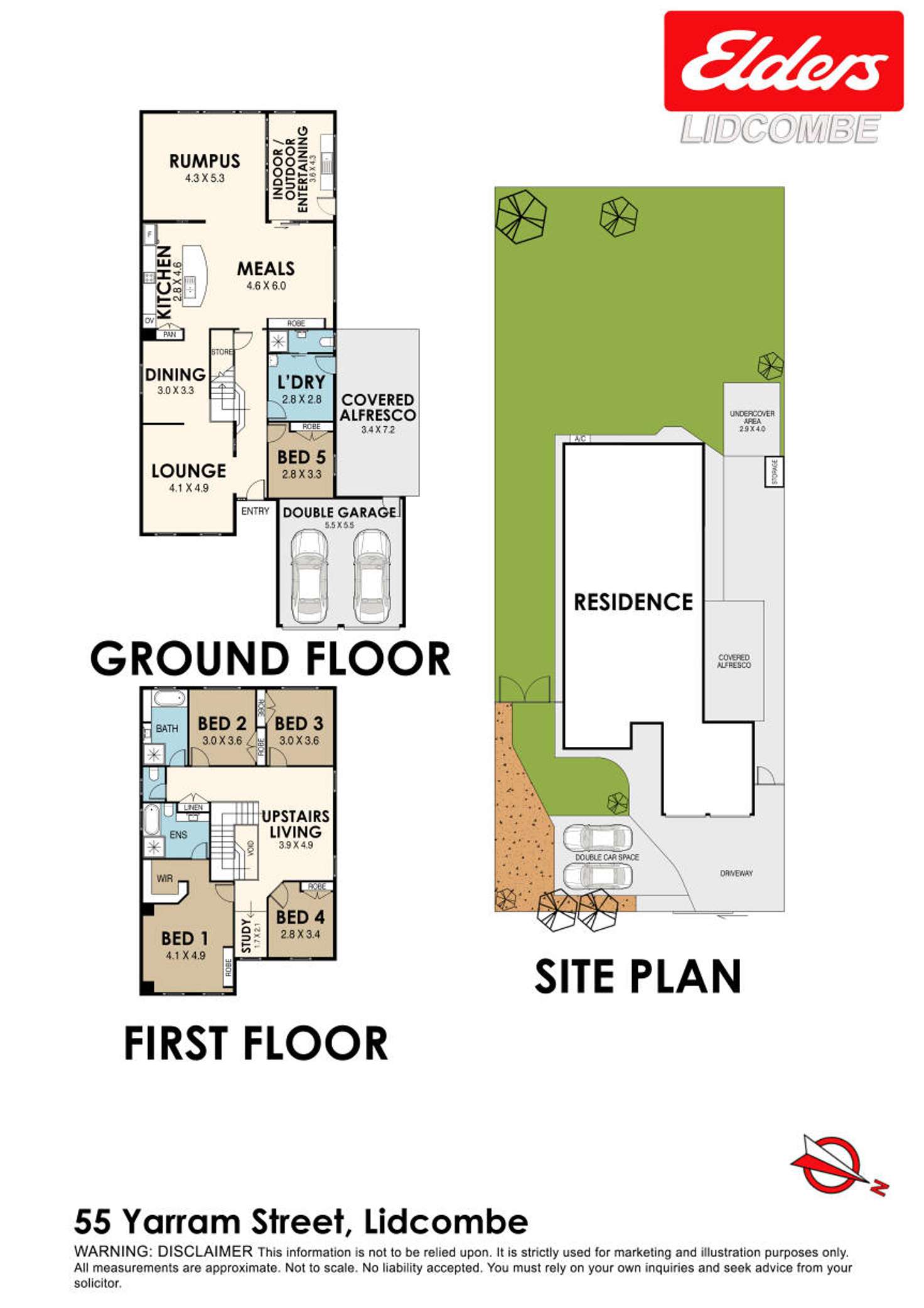 Floorplan of Homely house listing, 55 Yarram Street, Lidcombe NSW 2141