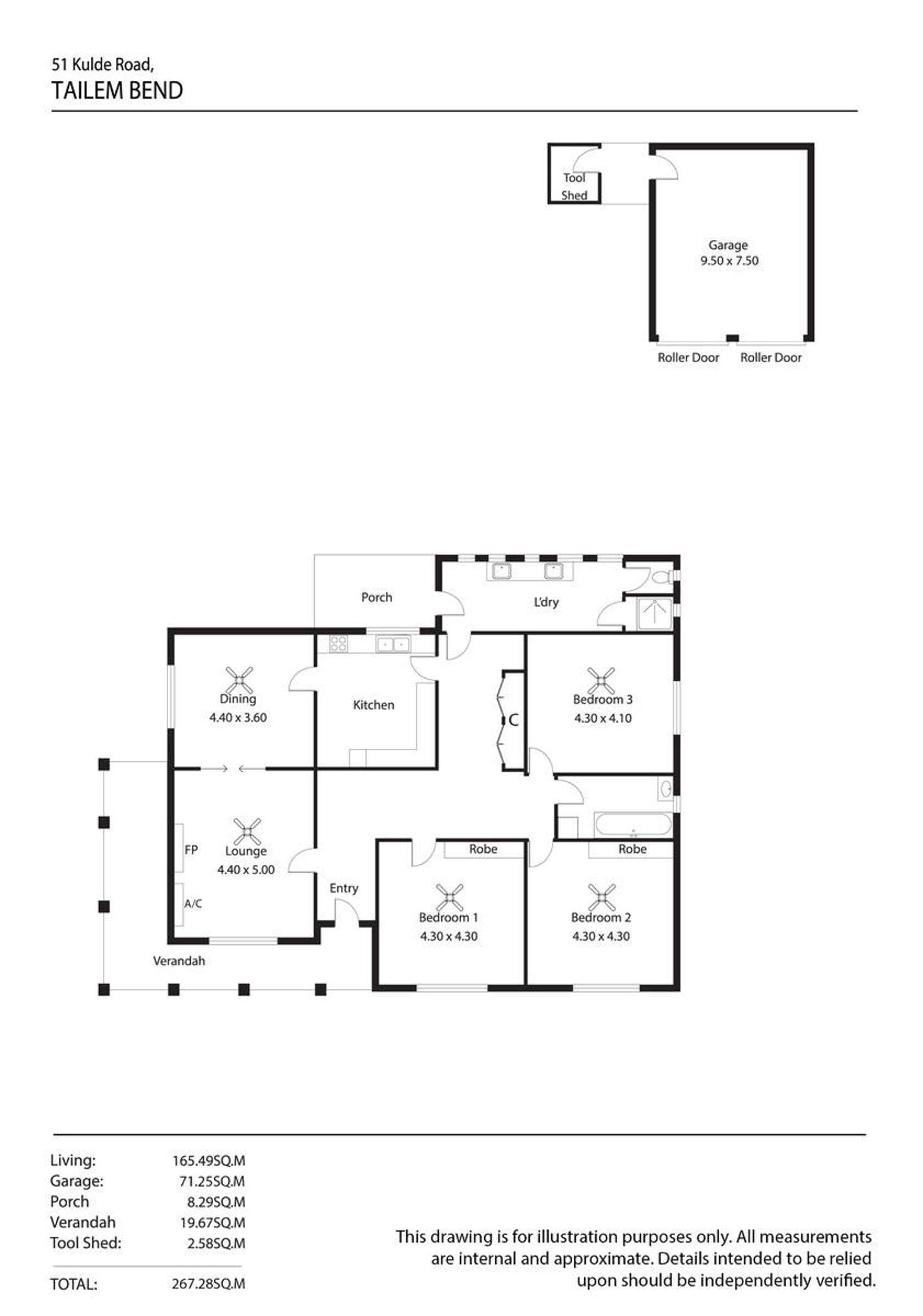 Floorplan of Homely house listing, 51 Kulde Road, Tailem Bend SA 5260