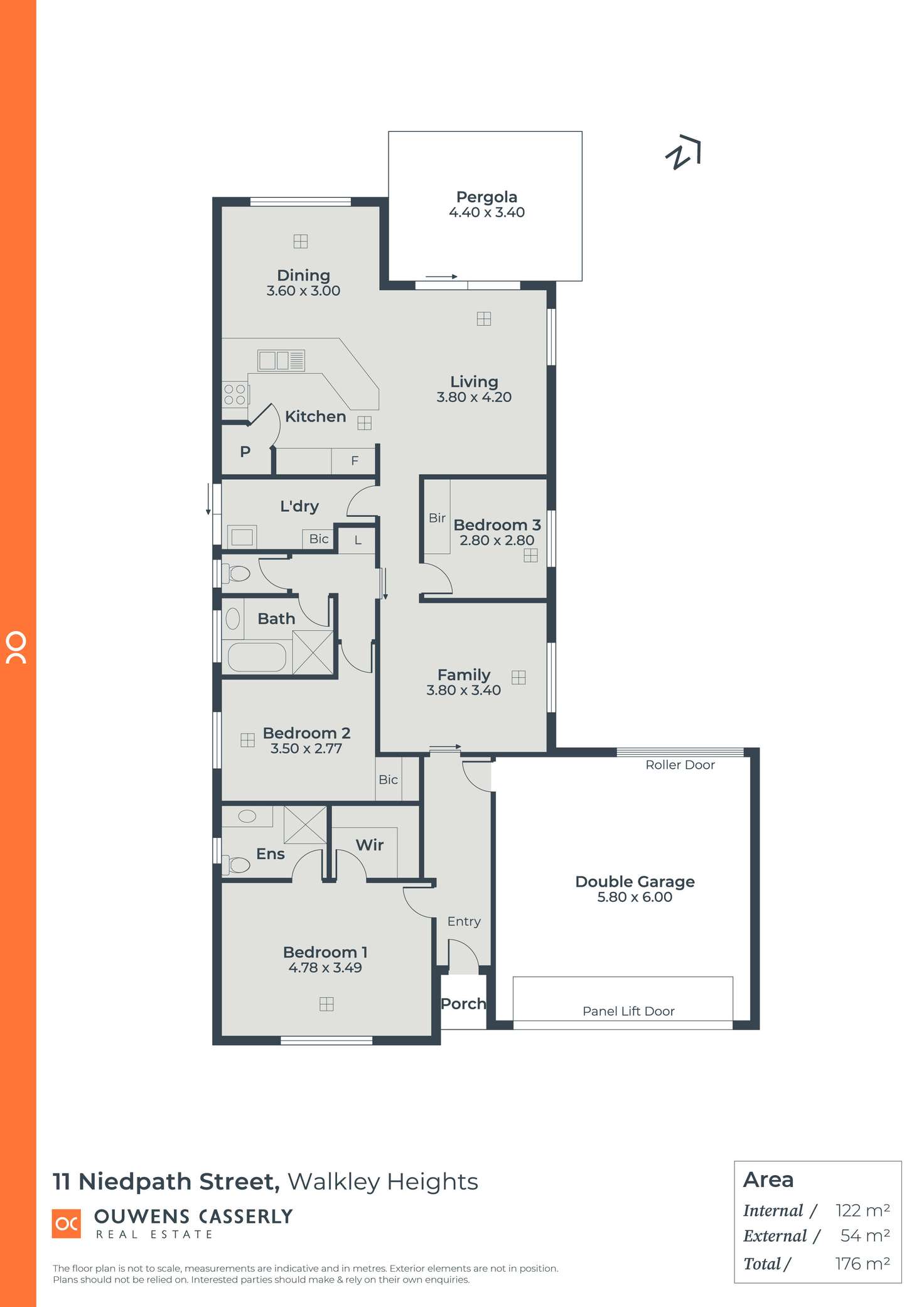 Floorplan of Homely house listing, 11 Niedpath Street, Walkley Heights SA 5098