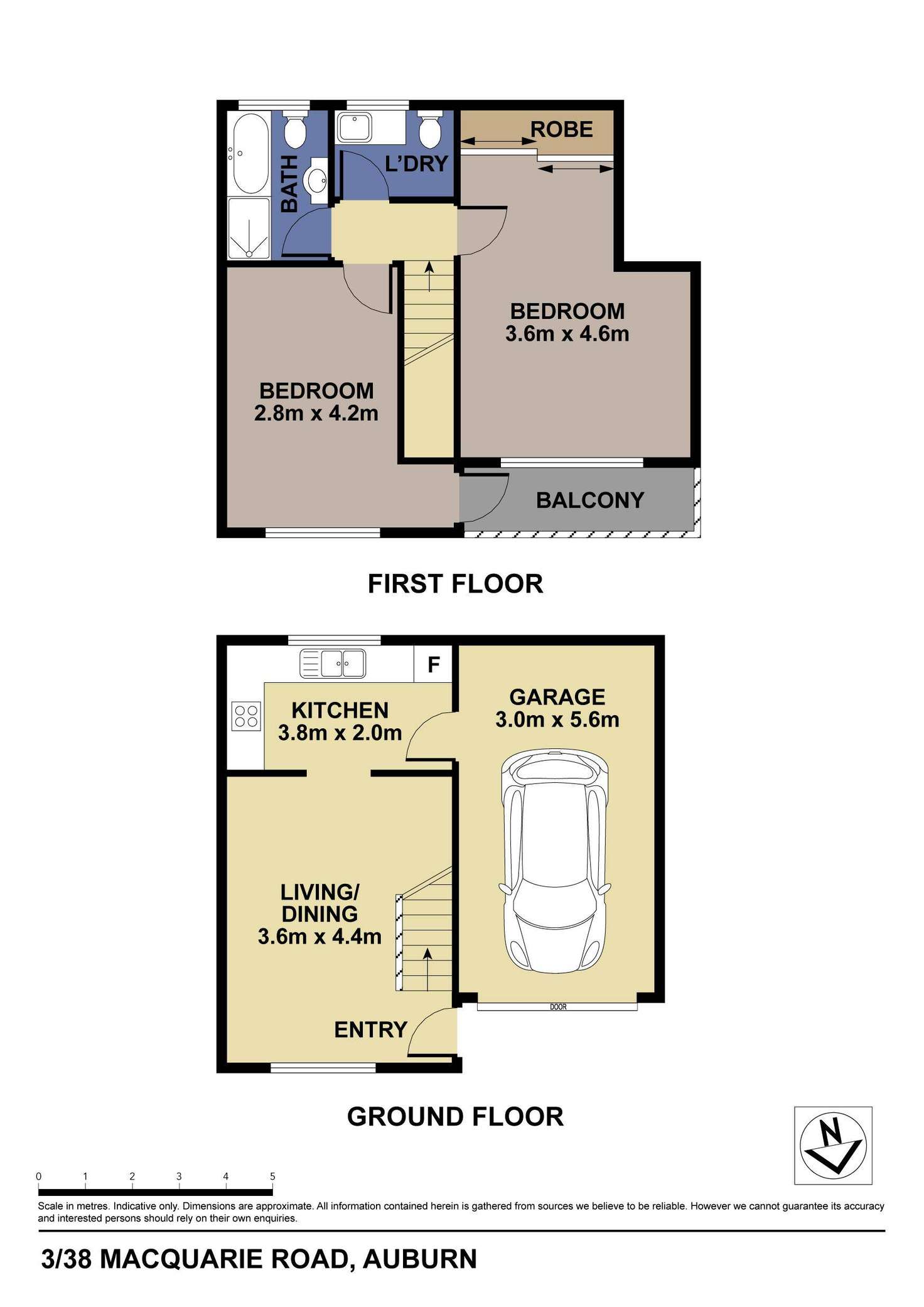 Floorplan of Homely unit listing, 3/38 Macquarie Road, Auburn NSW 2144