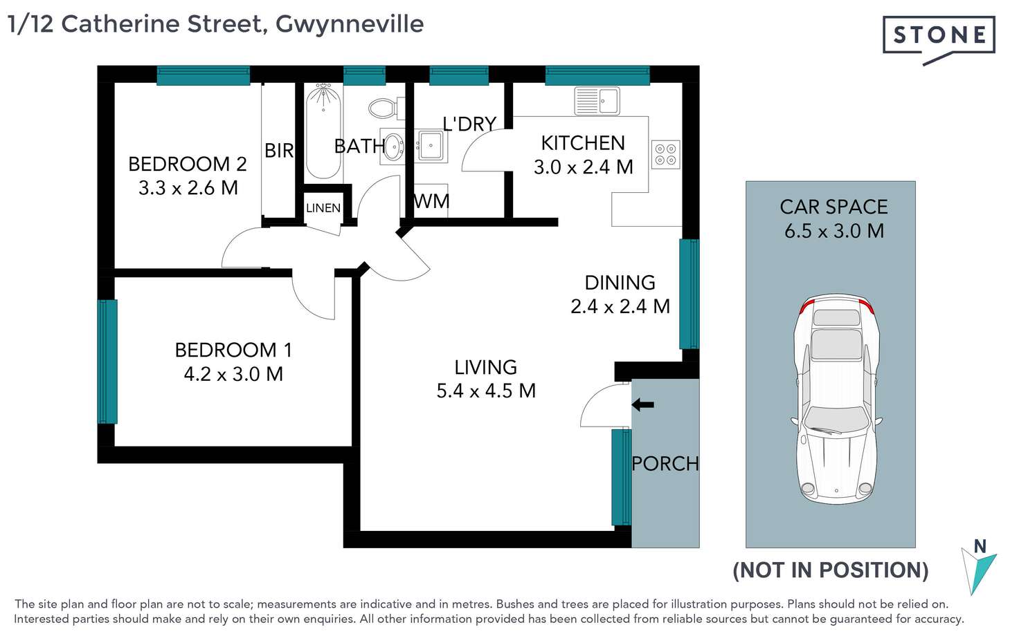Floorplan of Homely unit listing, 1/12 Catherine Street, Gwynneville NSW 2500