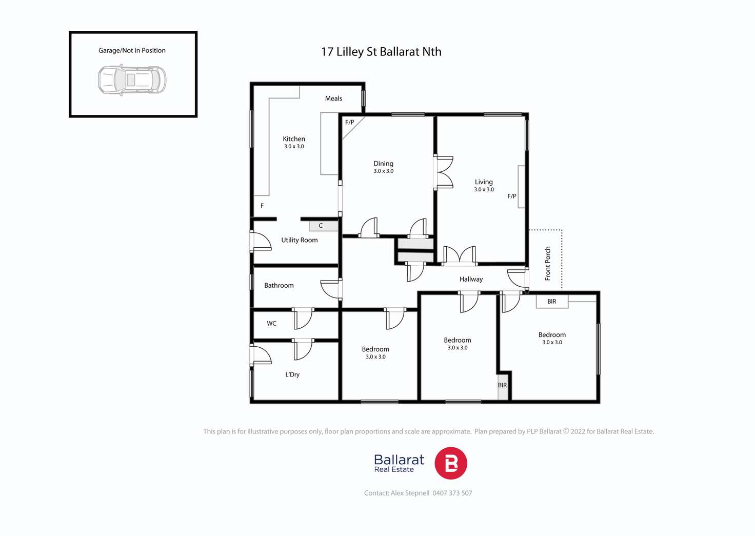 Floorplan of Homely house listing, 17 Lilley Street, Ballarat North VIC 3350