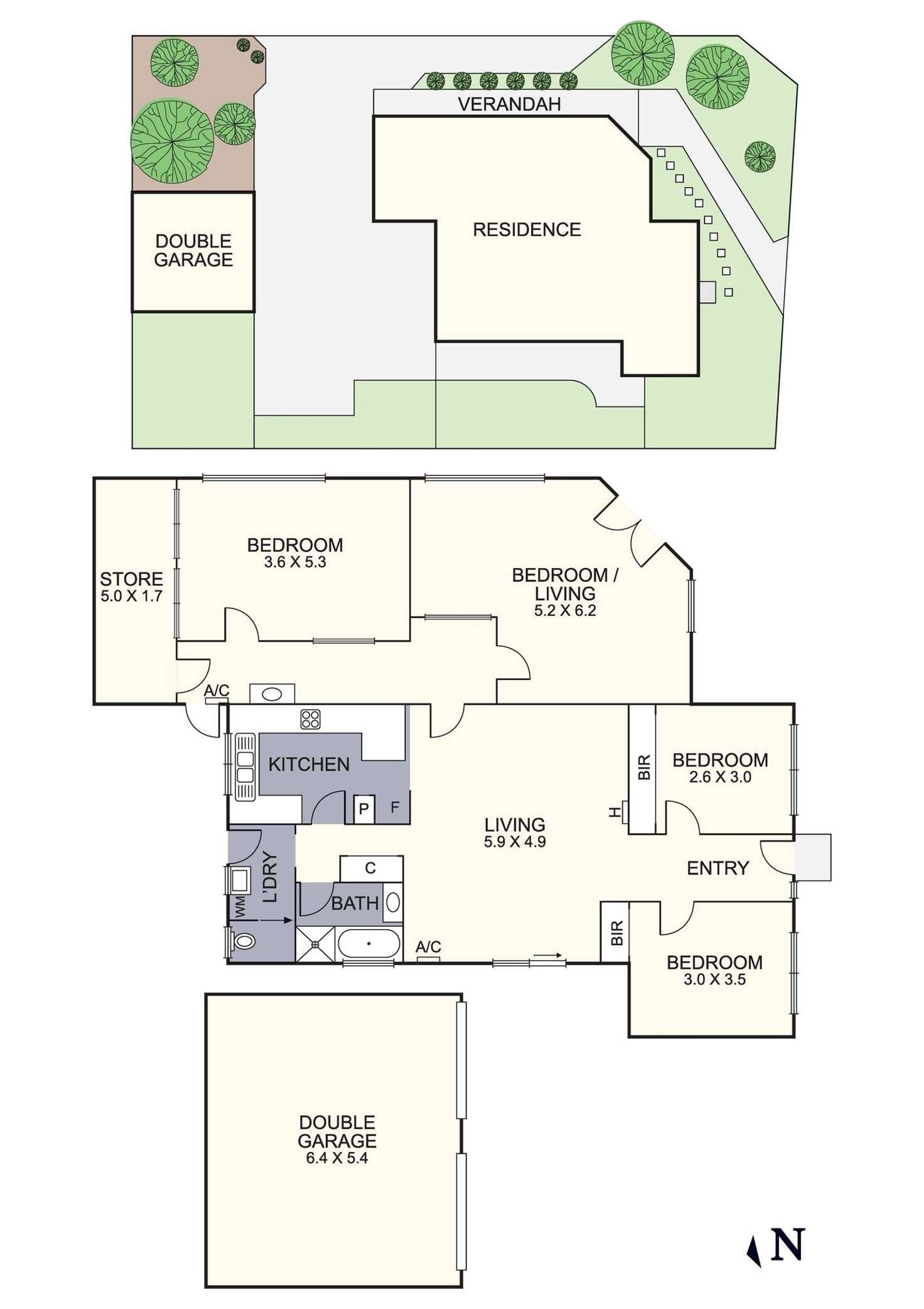 Floorplan of Homely house listing, 1 Hillingdon Drive, Diamond Creek VIC 3089