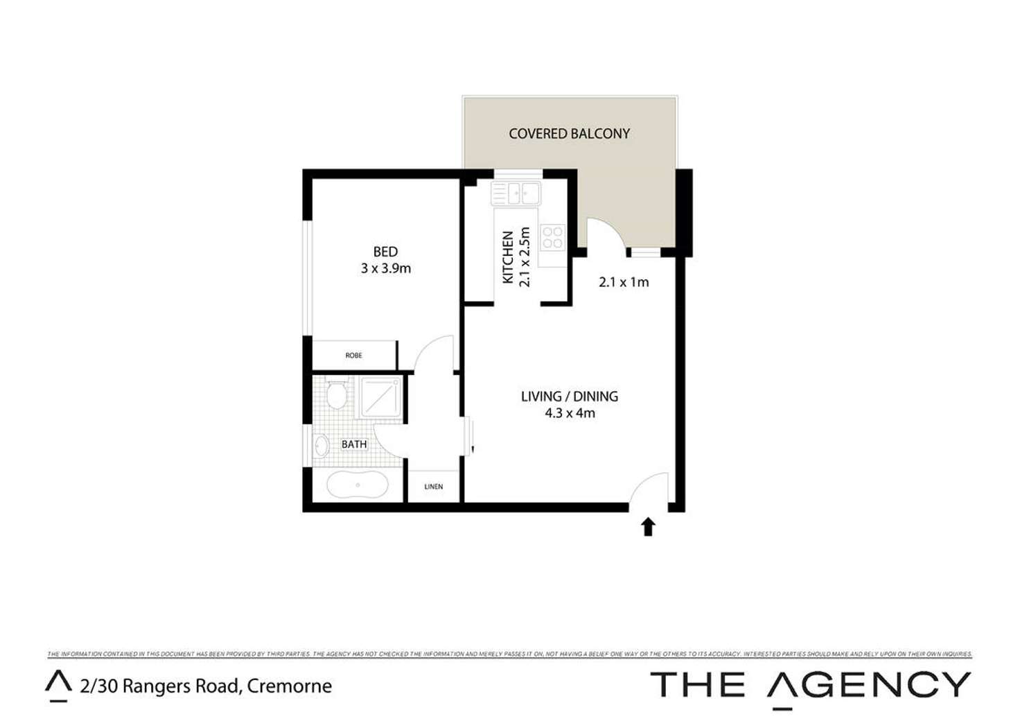 Floorplan of Homely apartment listing, 2/30 Rangers Road, Cremorne NSW 2090