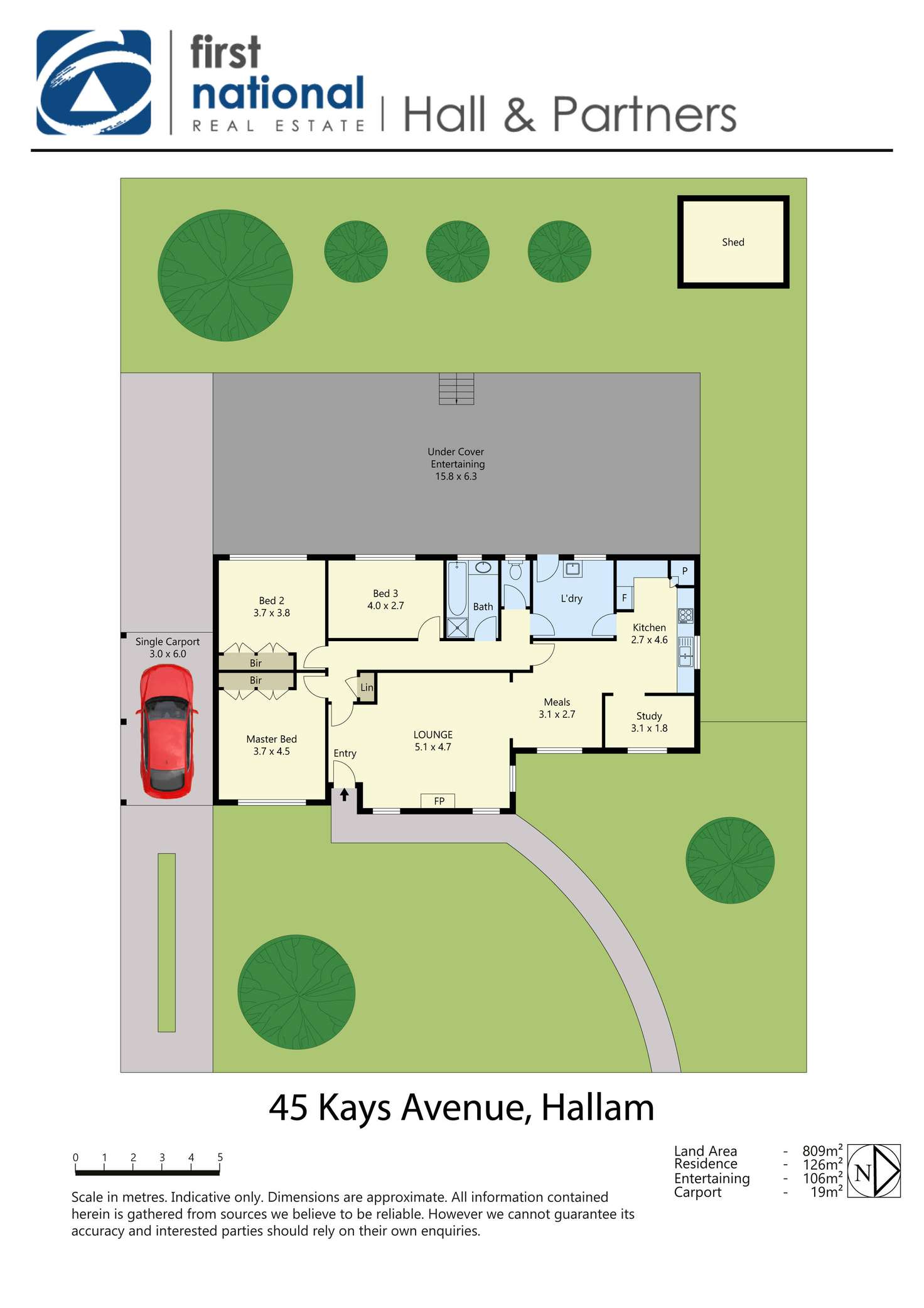 Floorplan of Homely house listing, 45 Kays Avenue, Hallam VIC 3803