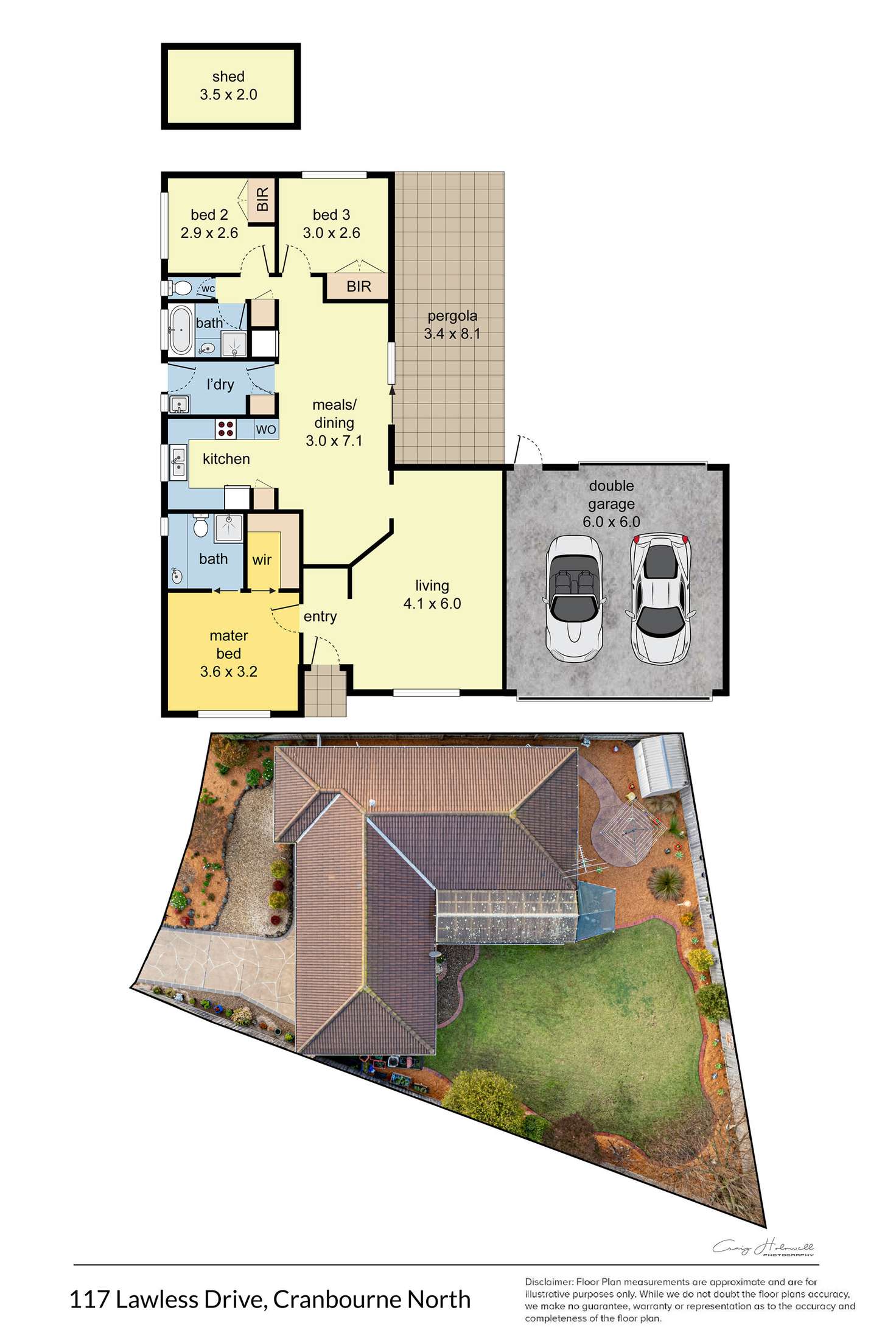 Floorplan of Homely house listing, 117 Lawless Drive, Cranbourne North VIC 3977