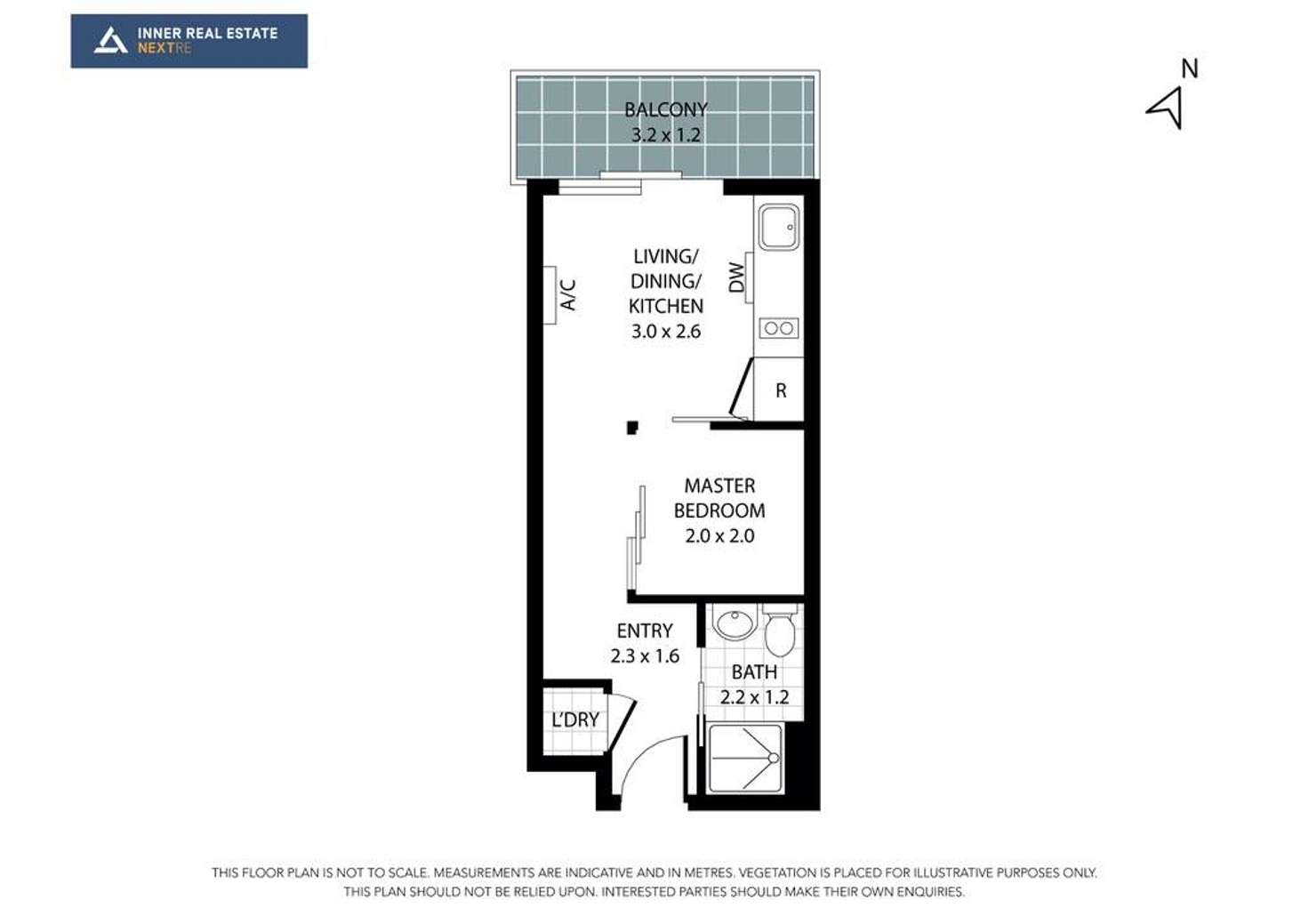 Floorplan of Homely apartment listing, 1802/243 Franklin Street, Melbourne VIC 3004