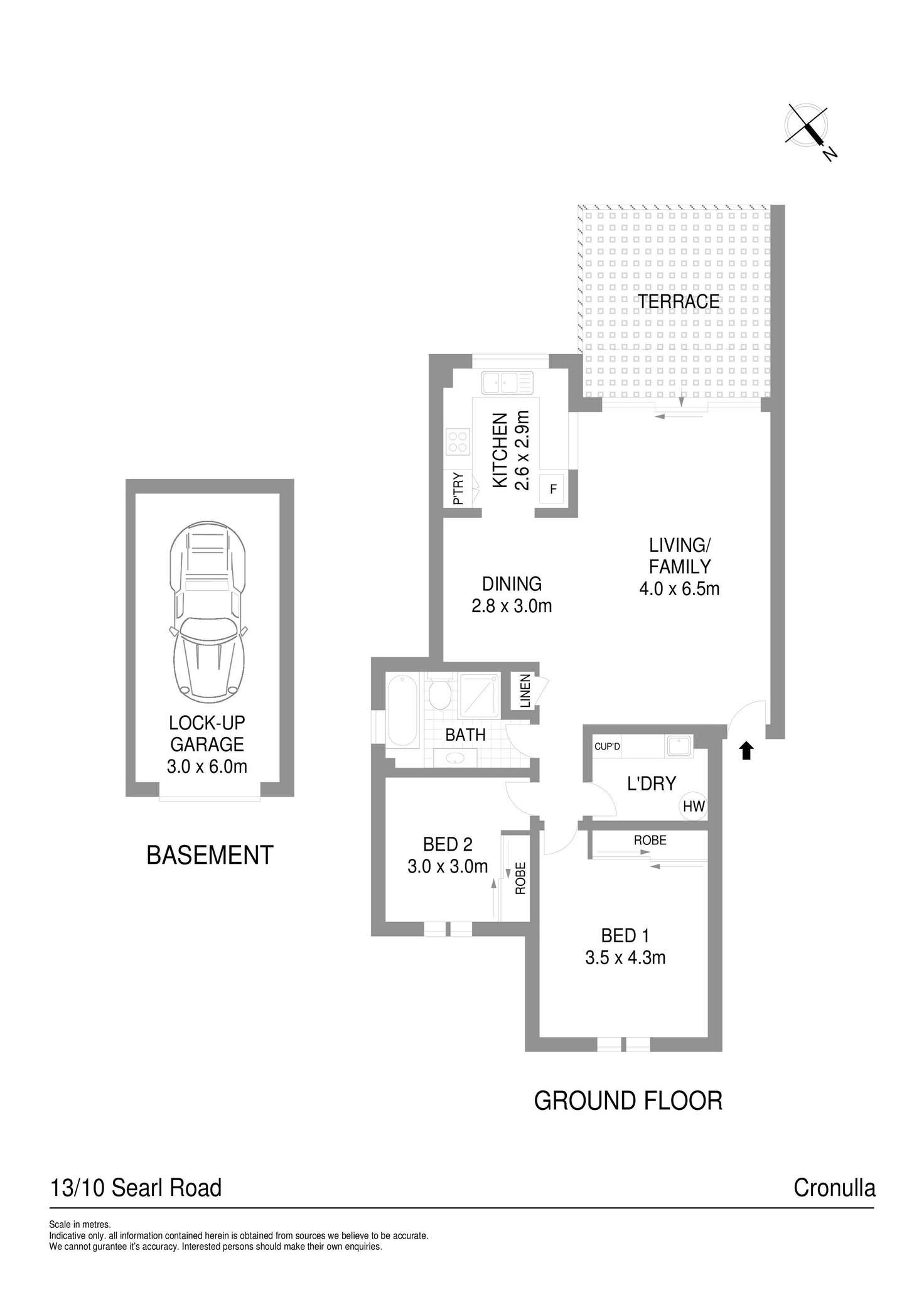 Floorplan of Homely apartment listing, 13/10 Searl Road, Cronulla NSW 2230