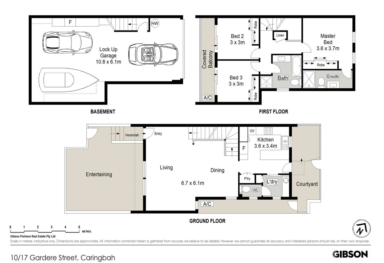 Floorplan of Homely townhouse listing, 10/17-21 Gardere Street, Caringbah NSW 2229