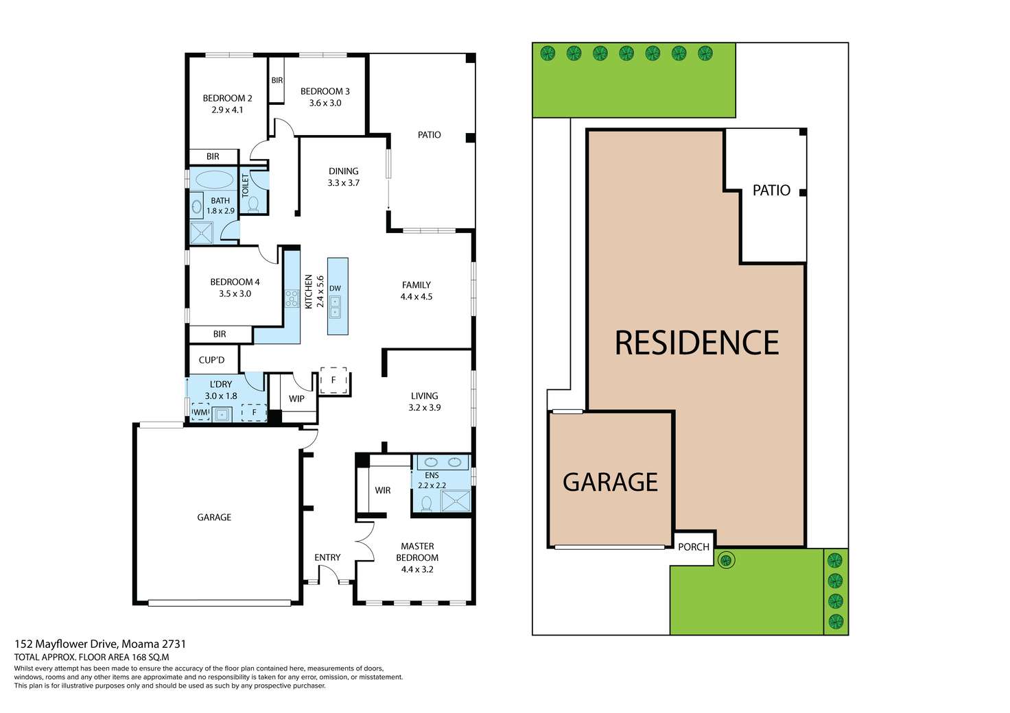 Floorplan of Homely house listing, 152 Mayflower Drive, Moama NSW 2731