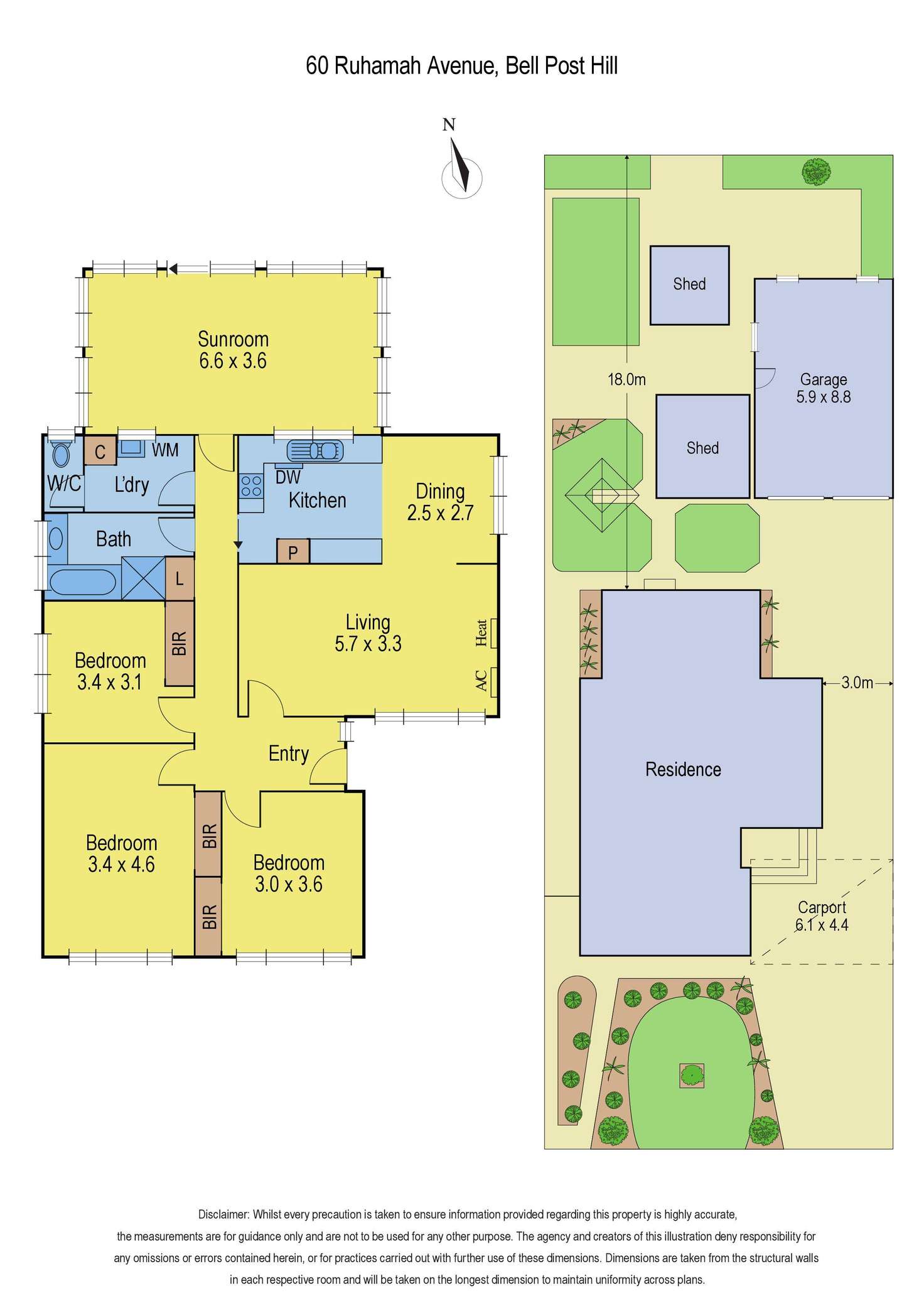 Floorplan of Homely house listing, 60 Ruhamah Avenue, Bell Post Hill VIC 3215