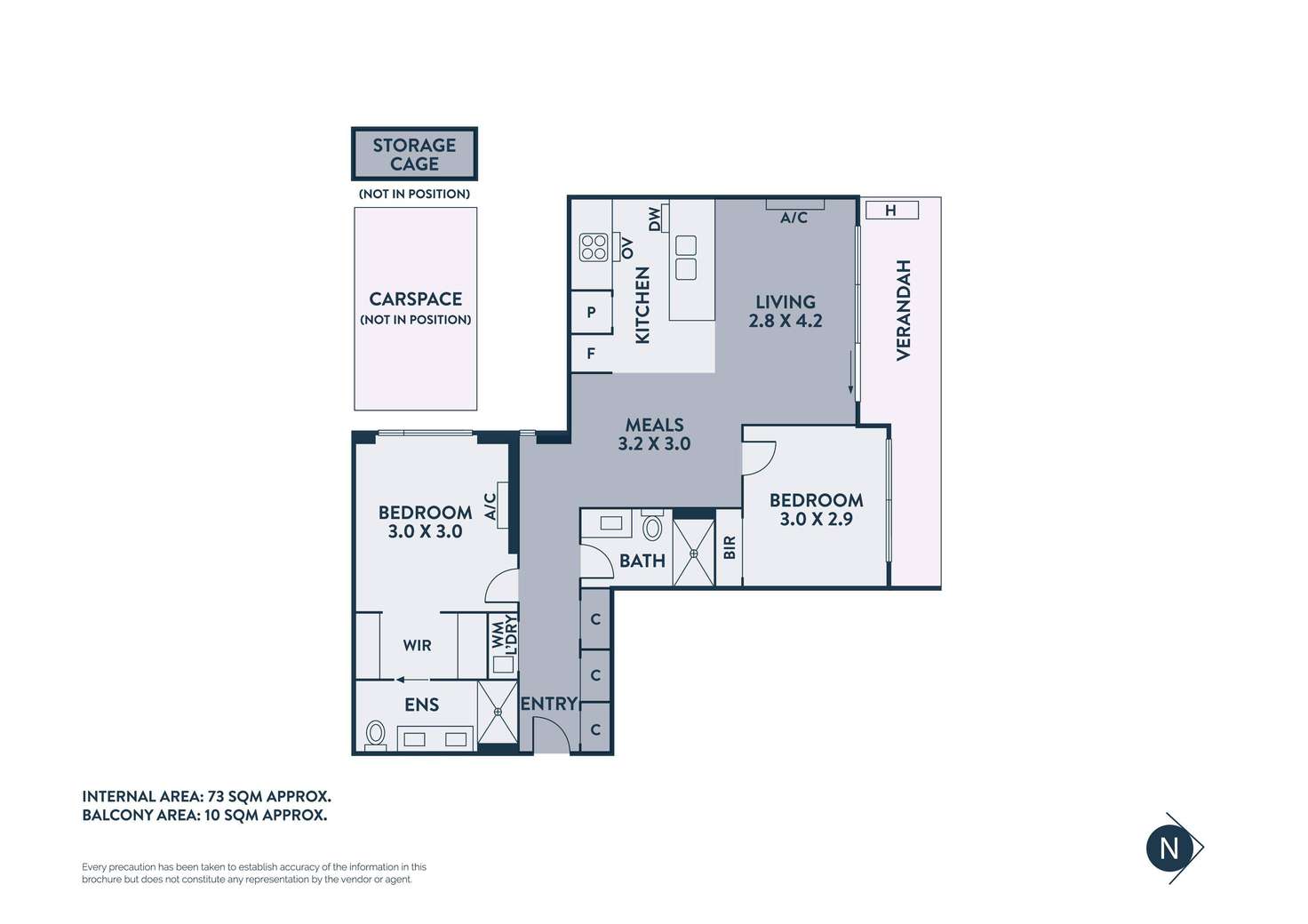 Floorplan of Homely apartment listing, 403/251 Johnston Street, Abbotsford VIC 3067