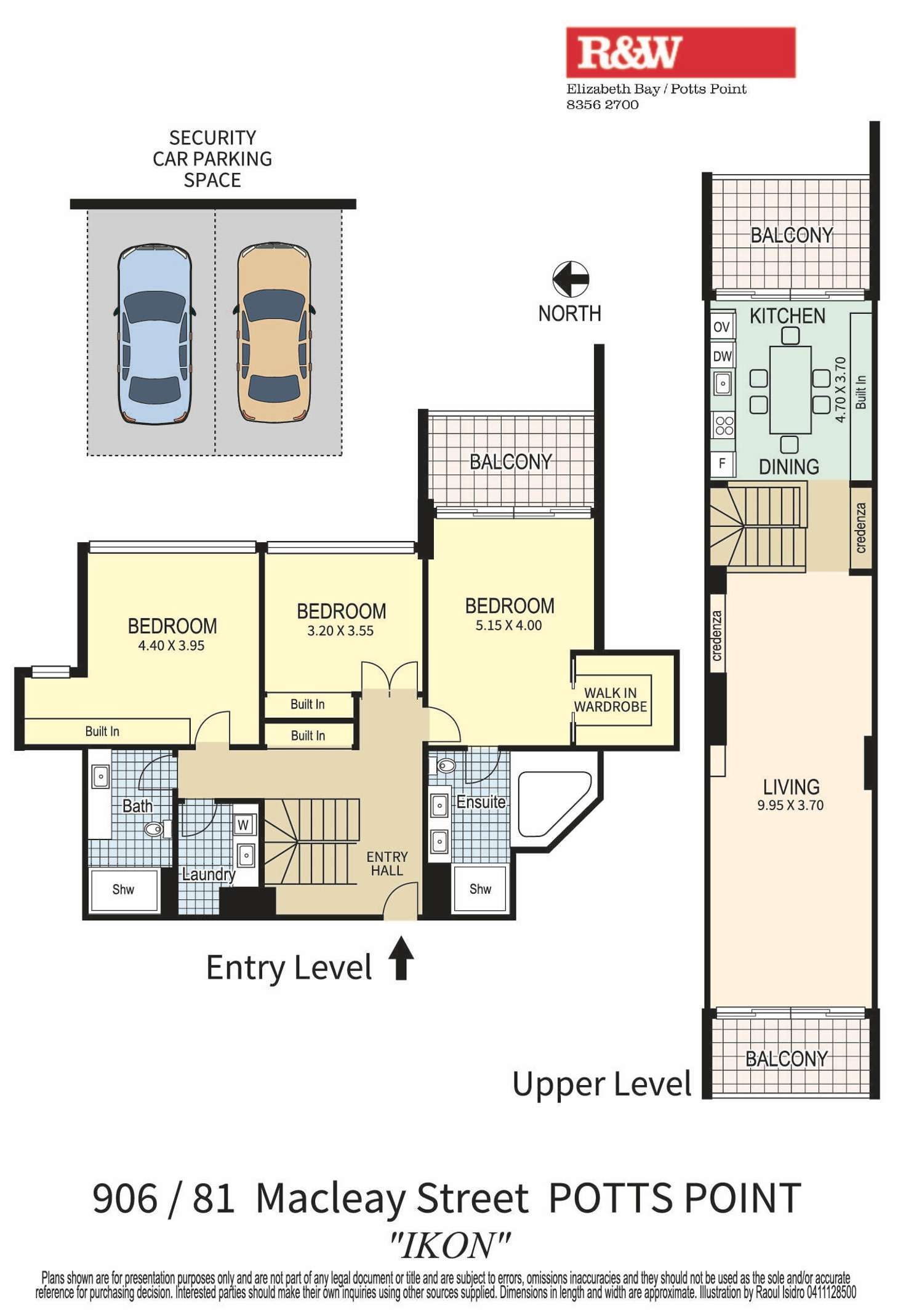 Floorplan of Homely apartment listing, 906/81 Macleay Street, Potts Point NSW 2011