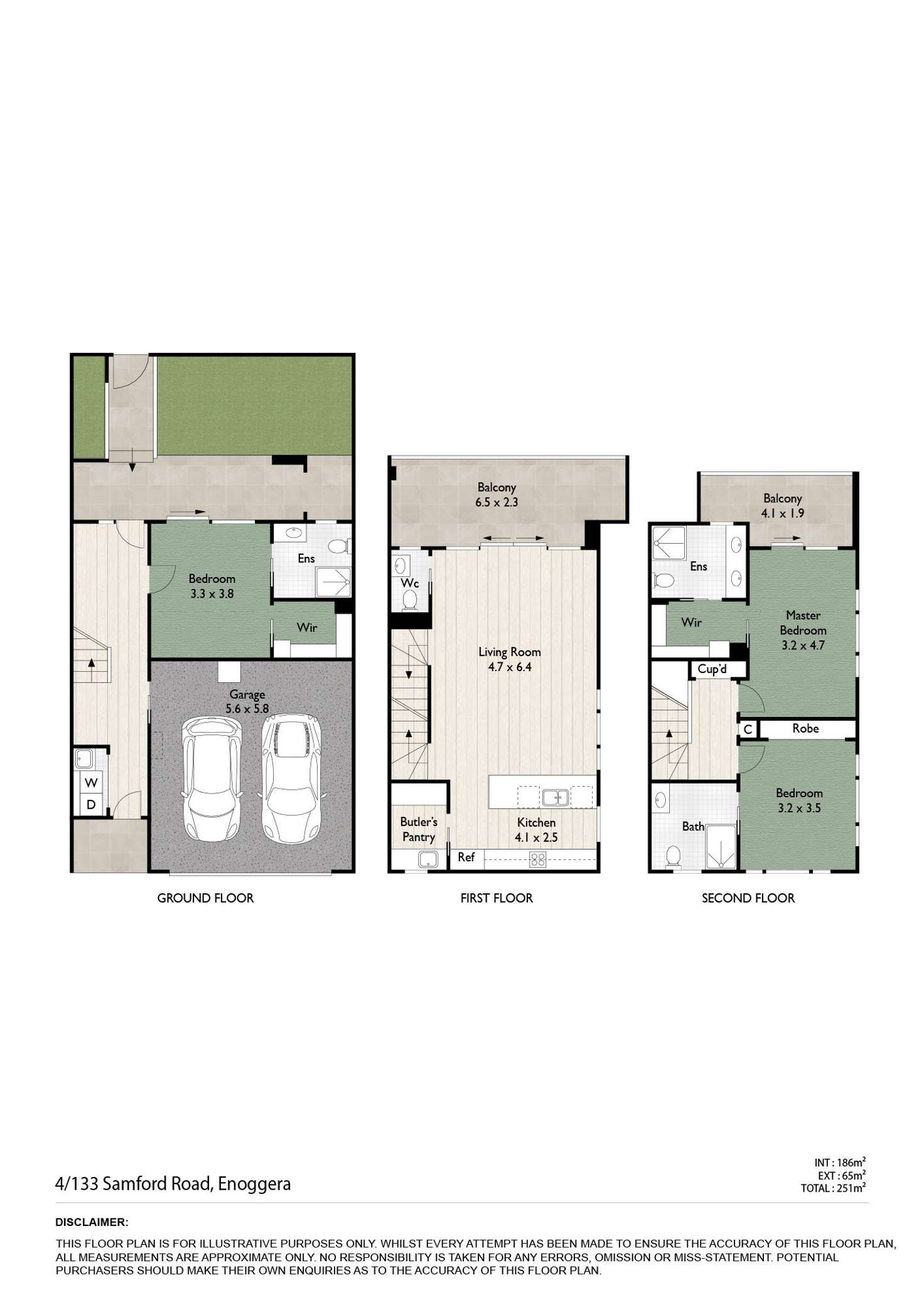 Floorplan of Homely townhouse listing, 4/133 Samford Road, Enoggera QLD 4051