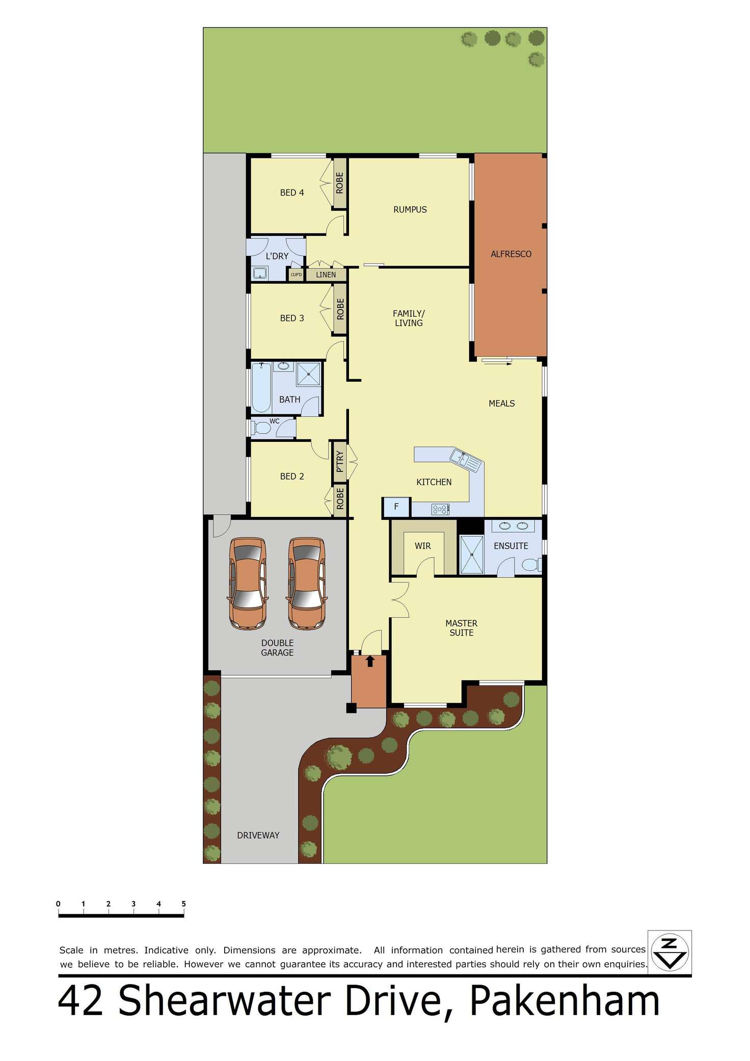 Floorplan of Homely house listing, 42 Shearwater Drive, Pakenham VIC 3810