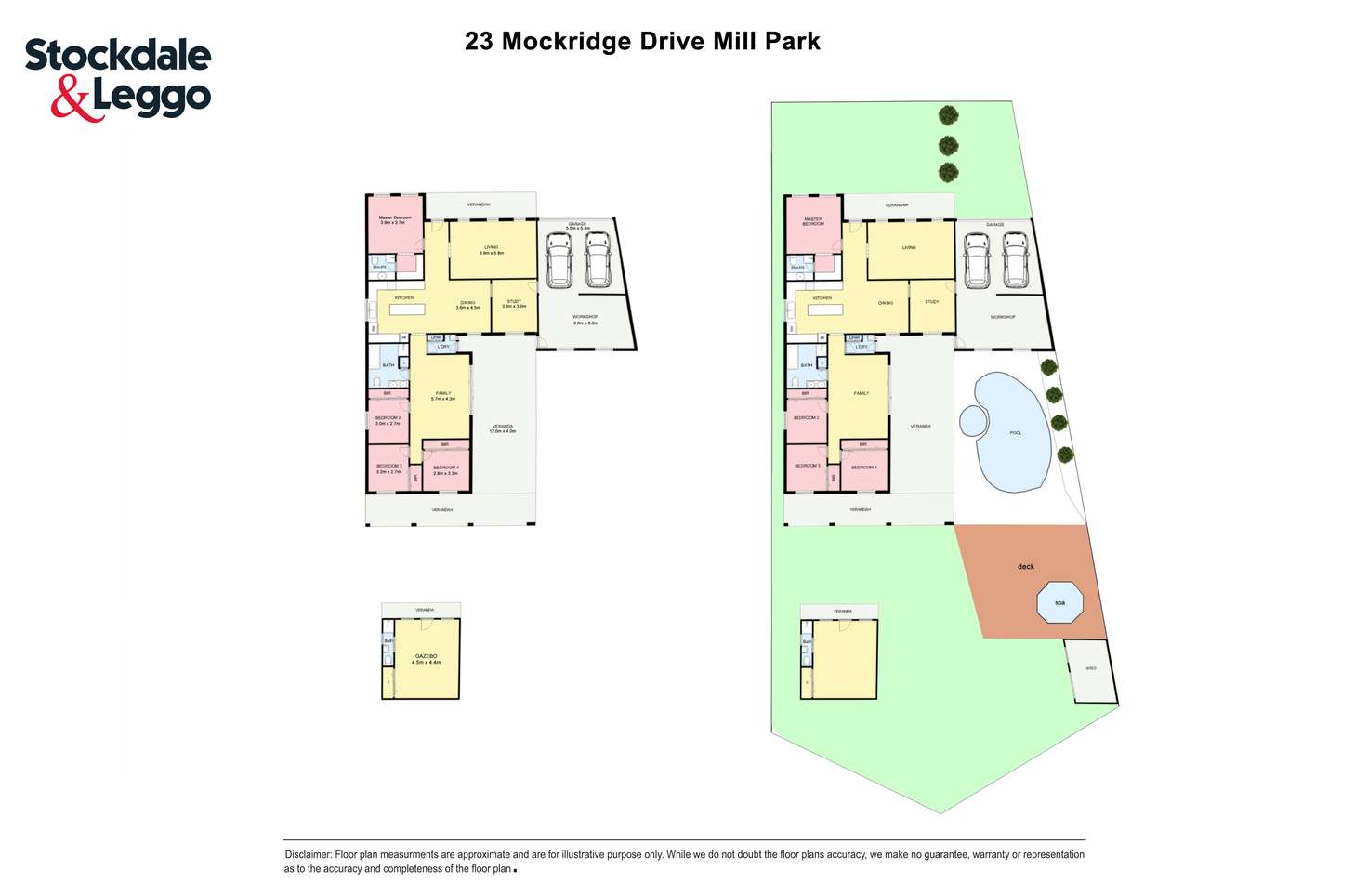 Floorplan of Homely house listing, 23 Mockridge Drive, Mill Park VIC 3082