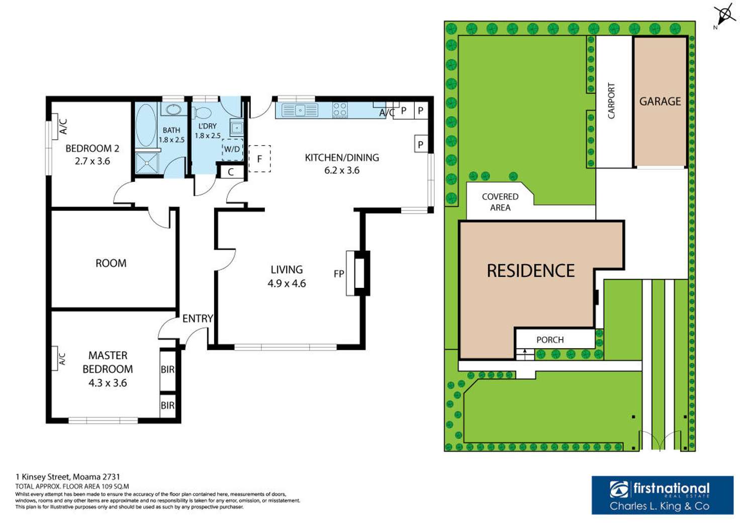 Floorplan of Homely house listing, 1 Kinsey Street, Moama NSW 2731